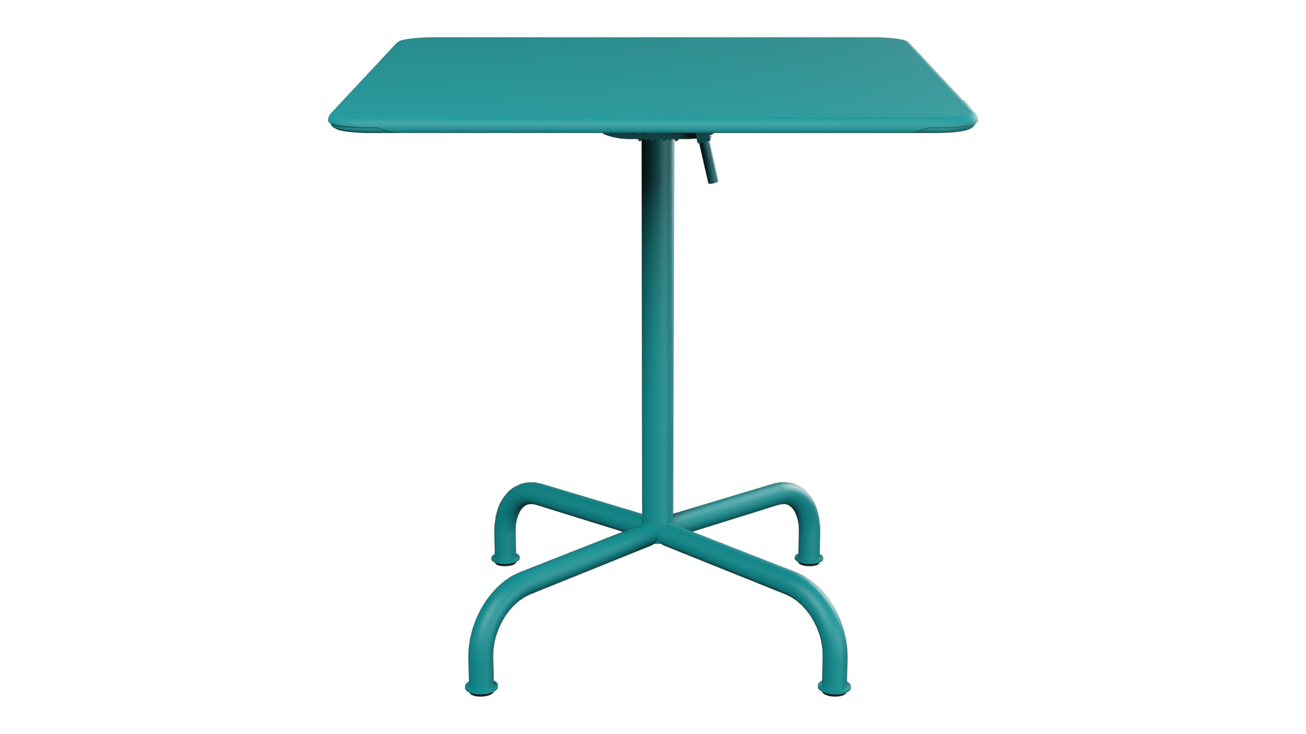 Rigi Metall-Gartentisch 70x70 klappbar in Kaliblau präsentiert im Onlineshop von KAQTU Design AG. Gartentisch ist von Schaffner