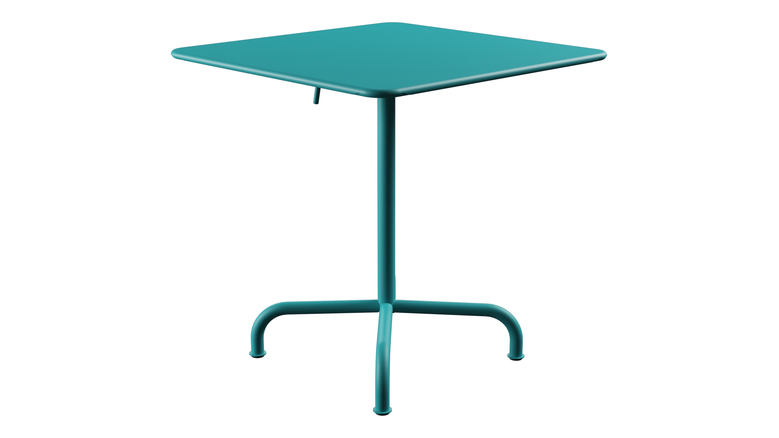 Rigi Metall-Gartentisch 70x70 klappbar in Türkis präsentiert im Onlineshop von KAQTU Design AG. Gartentisch ist von Schaffner