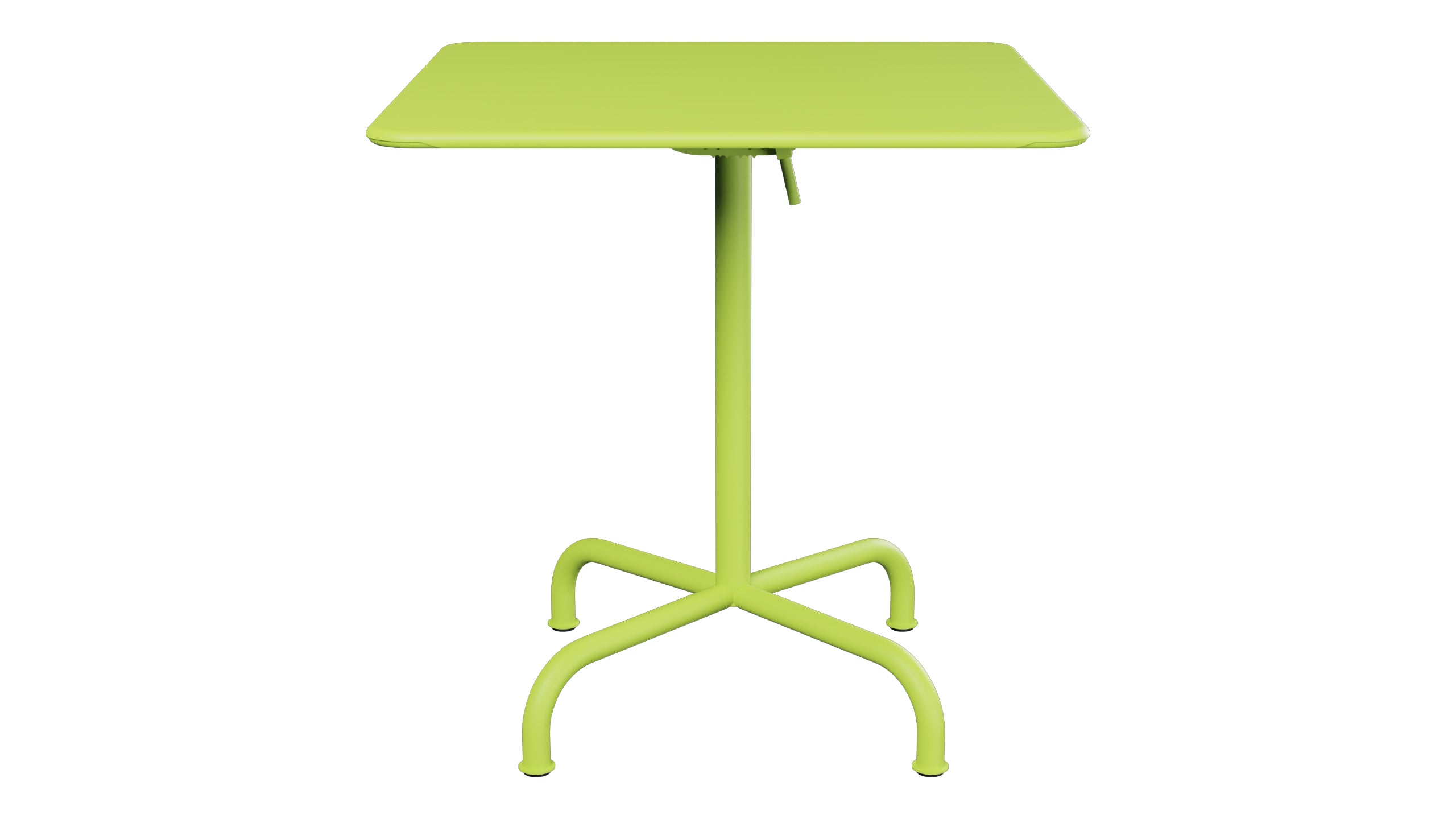 Rigi Metall-Gartentisch 70x70 klappbar in Hellgrün präsentiert im Onlineshop von KAQTU Design AG. Gartentisch ist von Schaffner