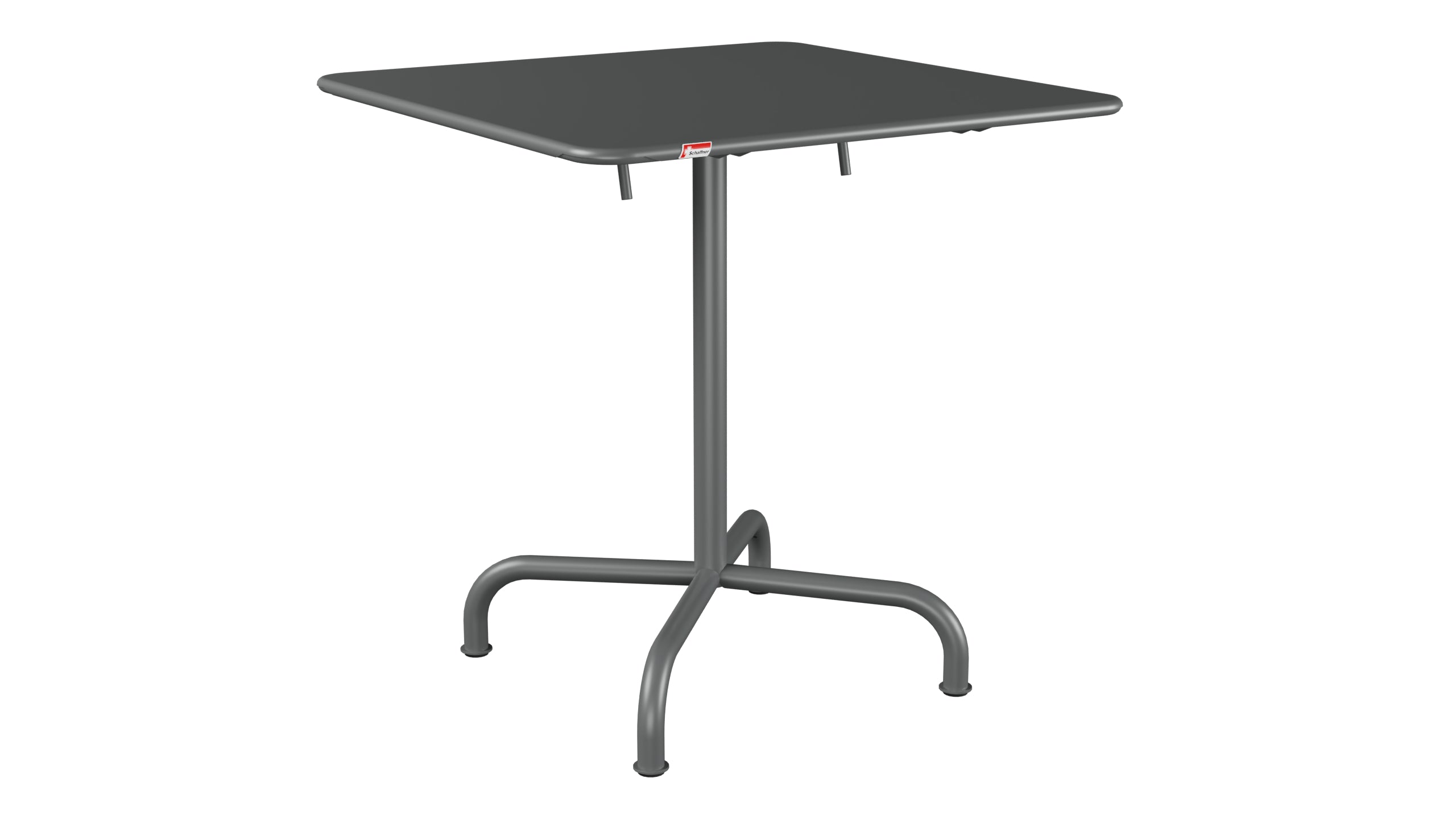 Rigi Metall-Gartentisch 70x70 klappbar in Graphit präsentiert im Onlineshop von KAQTU Design AG. Gartentisch ist von Schaffner