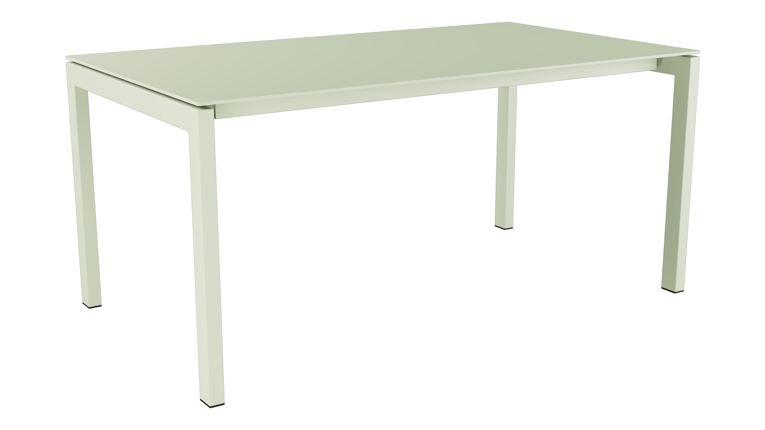 Luzern Glasfaser-Gartentisch 160x90 in Pastellgrün präsentiert im Onlineshop von KAQTU Design AG. Gartentisch ist von Schaffner