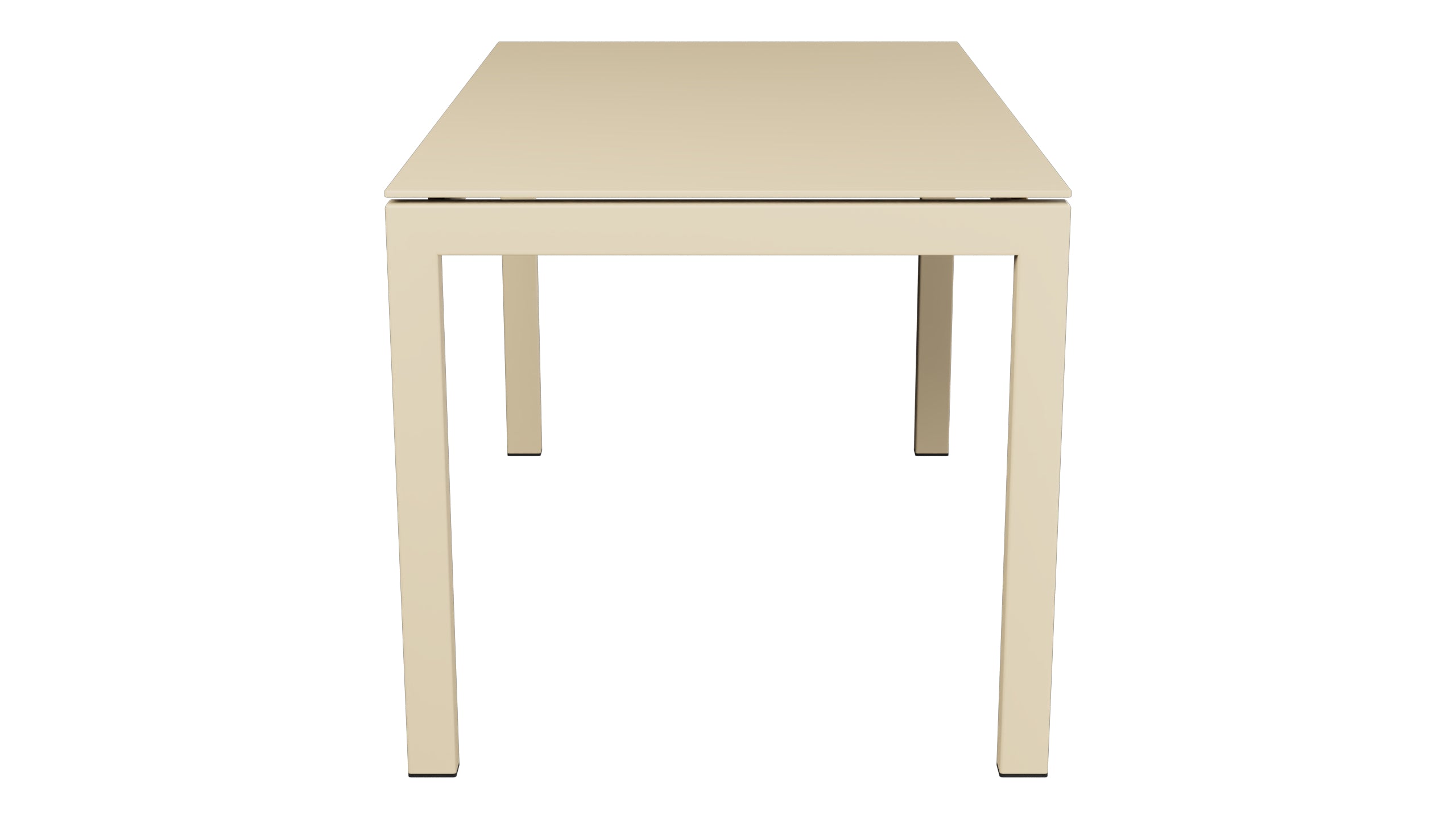 Luzern Glasfaser-Gartentisch 140x80 in Pastellbraun präsentiert im Onlineshop von KAQTU Design AG. Gartentisch ist von Schaffner