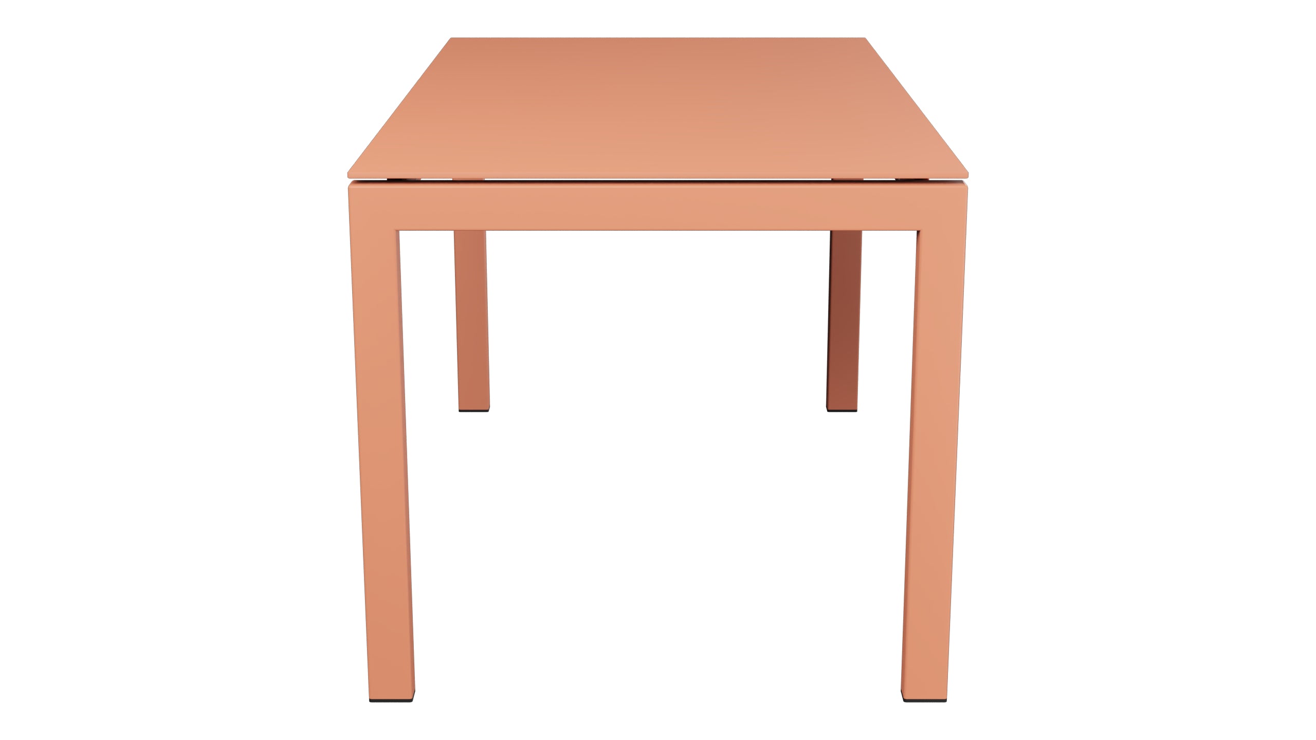 Luzern Glasfaser-Gartentisch 140x80 in Pastellterracotta präsentiert im Onlineshop von KAQTU Design AG. Gartentisch ist von Schaffner