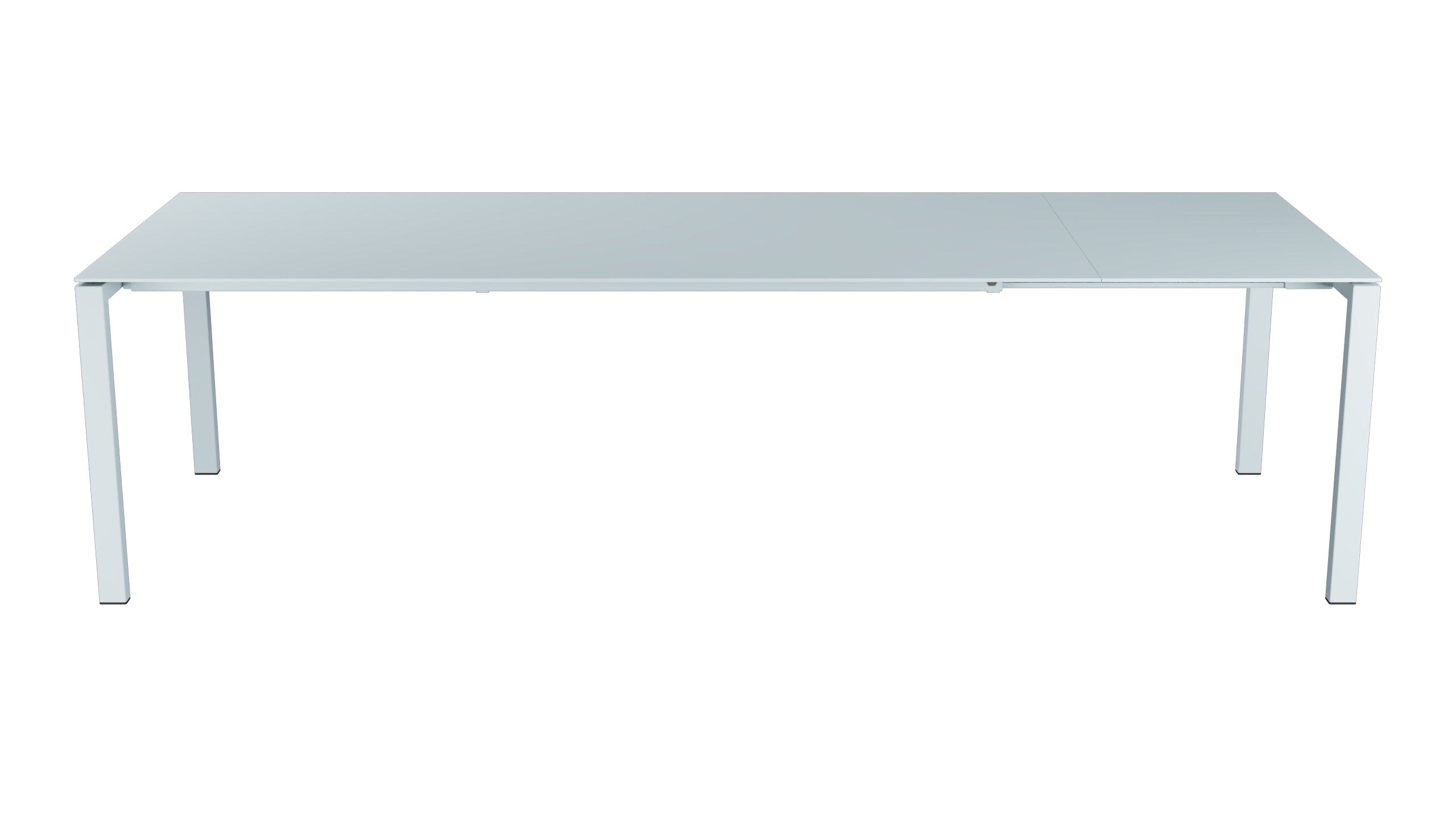 Luzern Glasfaser-Gartentisch 220/280x100 ausziehbar in Pastellblau präsentiert im Onlineshop von KAQTU Design AG. Gartentisch ist von Schaffner