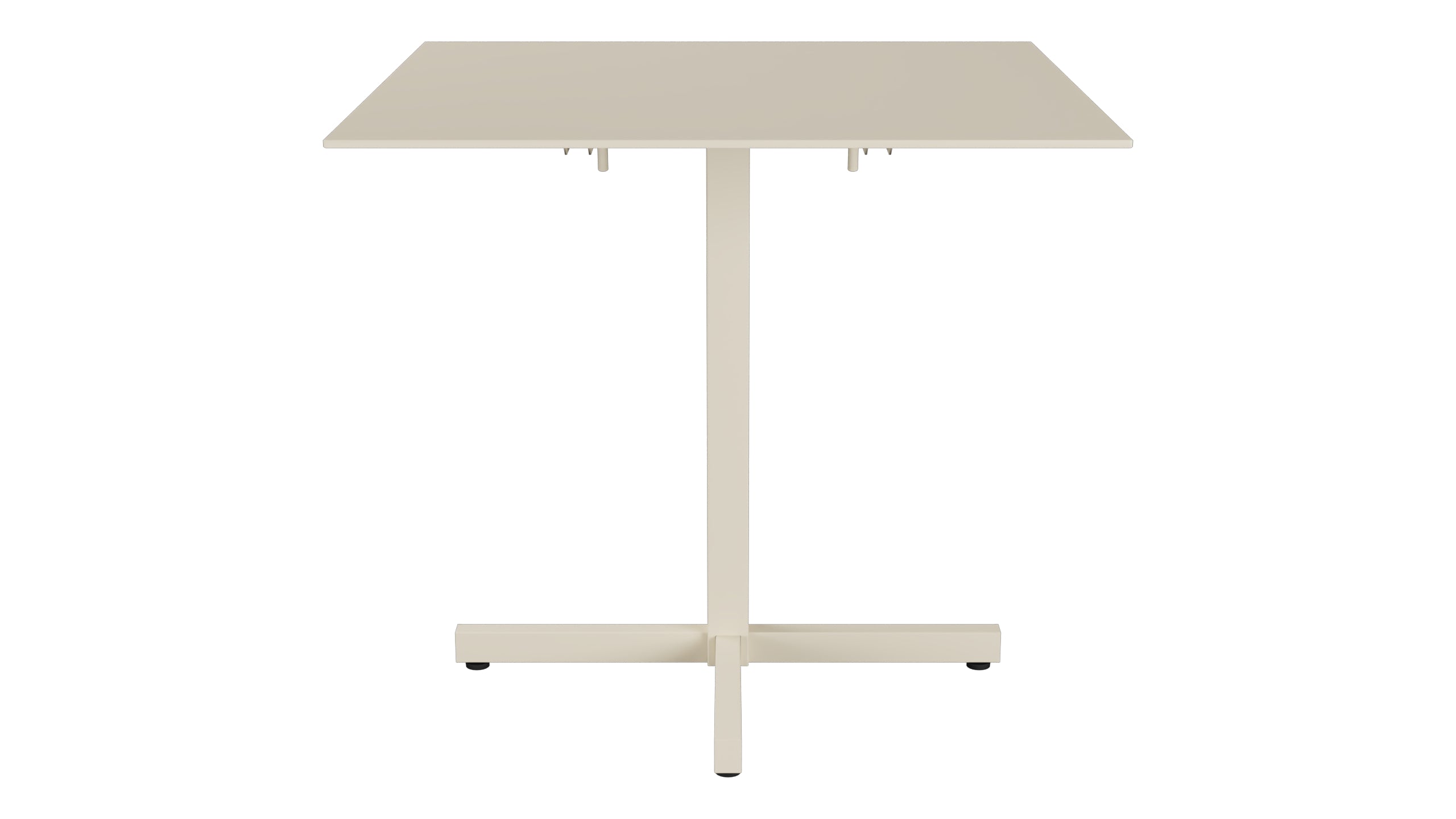 Luzern Glasfaser-Gartentisch Decor 80x80 klappbar in Pastellsand präsentiert im Onlineshop von KAQTU Design AG. Gartentisch ist von Schaffner