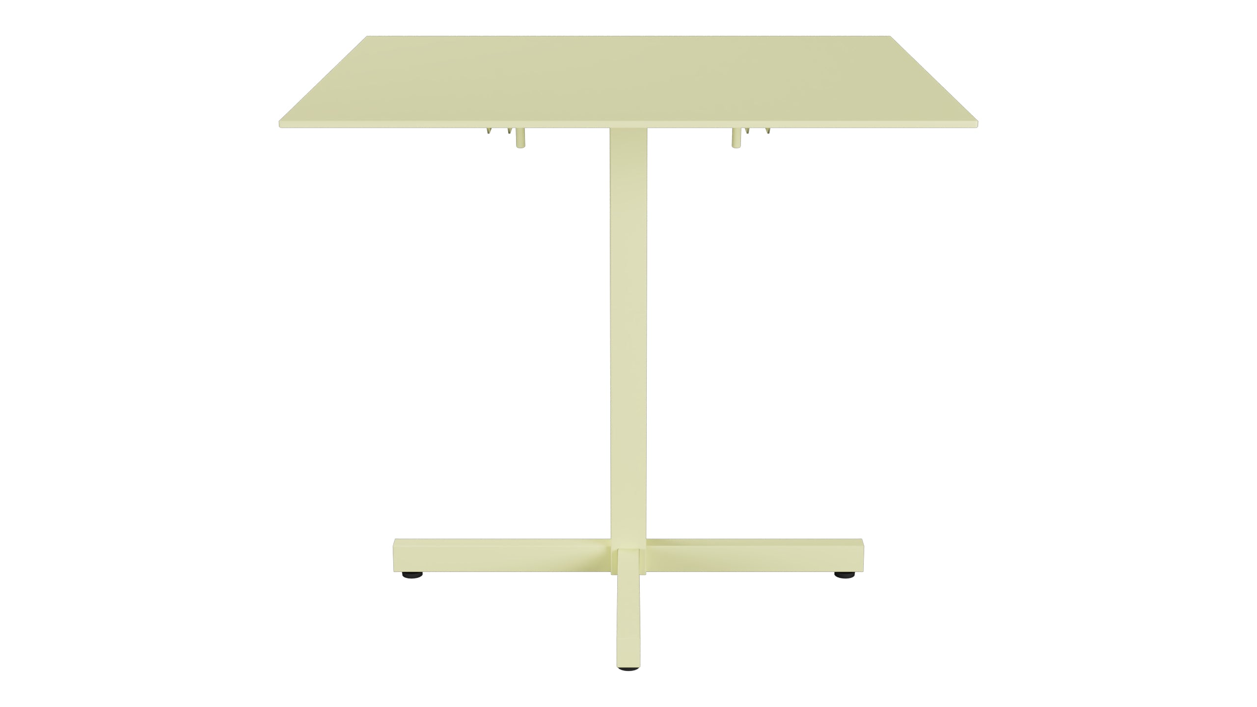 Luzern Glasfaser-Gartentisch Decor 80x80 klappbar in Buchsbaumgelb präsentiert im Onlineshop von KAQTU Design AG. Gartentisch ist von Schaffner