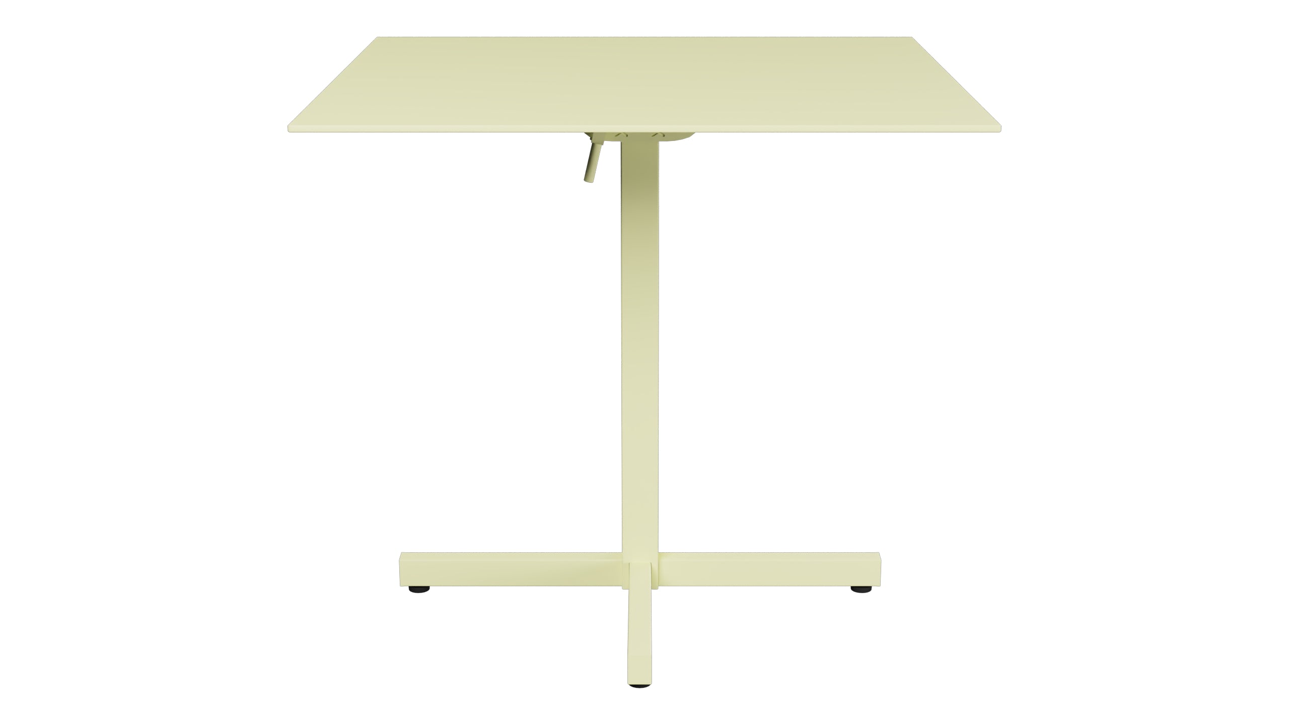 Luzern Glasfaser-Gartentisch Decor 80x80 klappbar in Buchsbaumgelb präsentiert im Onlineshop von KAQTU Design AG. Gartentisch ist von Schaffner