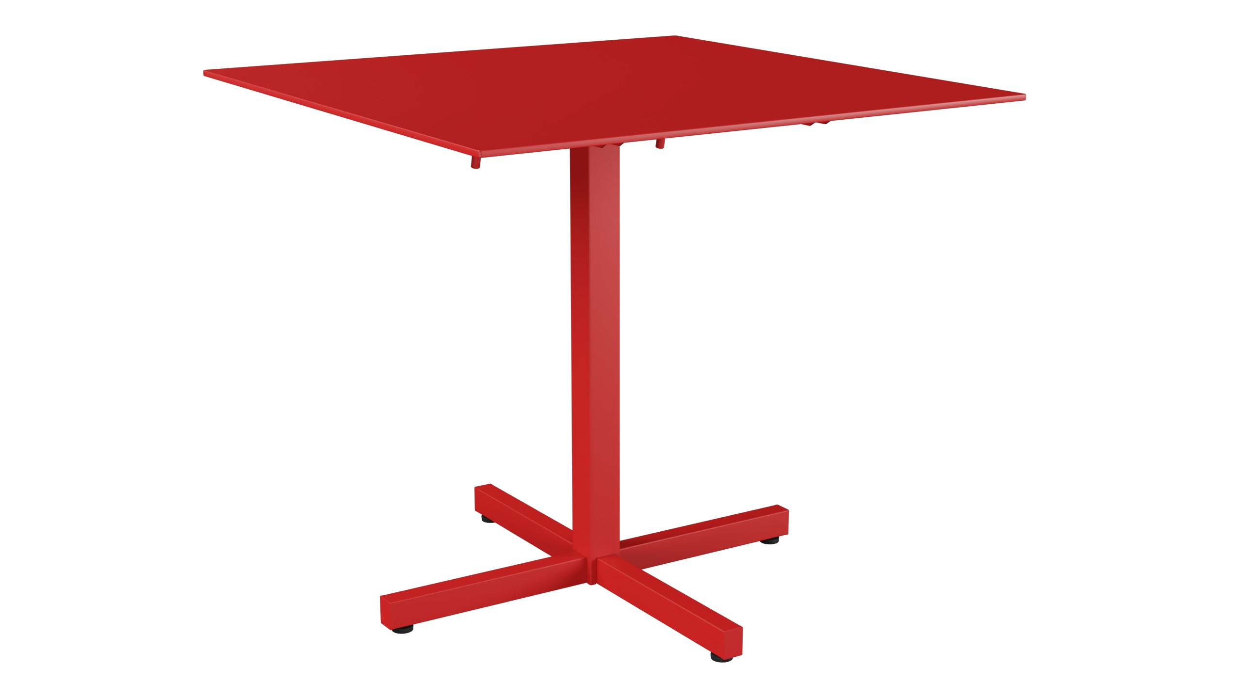 Luzern Glasfaser-Gartentisch Decor 80x80 klappbar in Rot präsentiert im Onlineshop von KAQTU Design AG. Gartentisch ist von Schaffner
