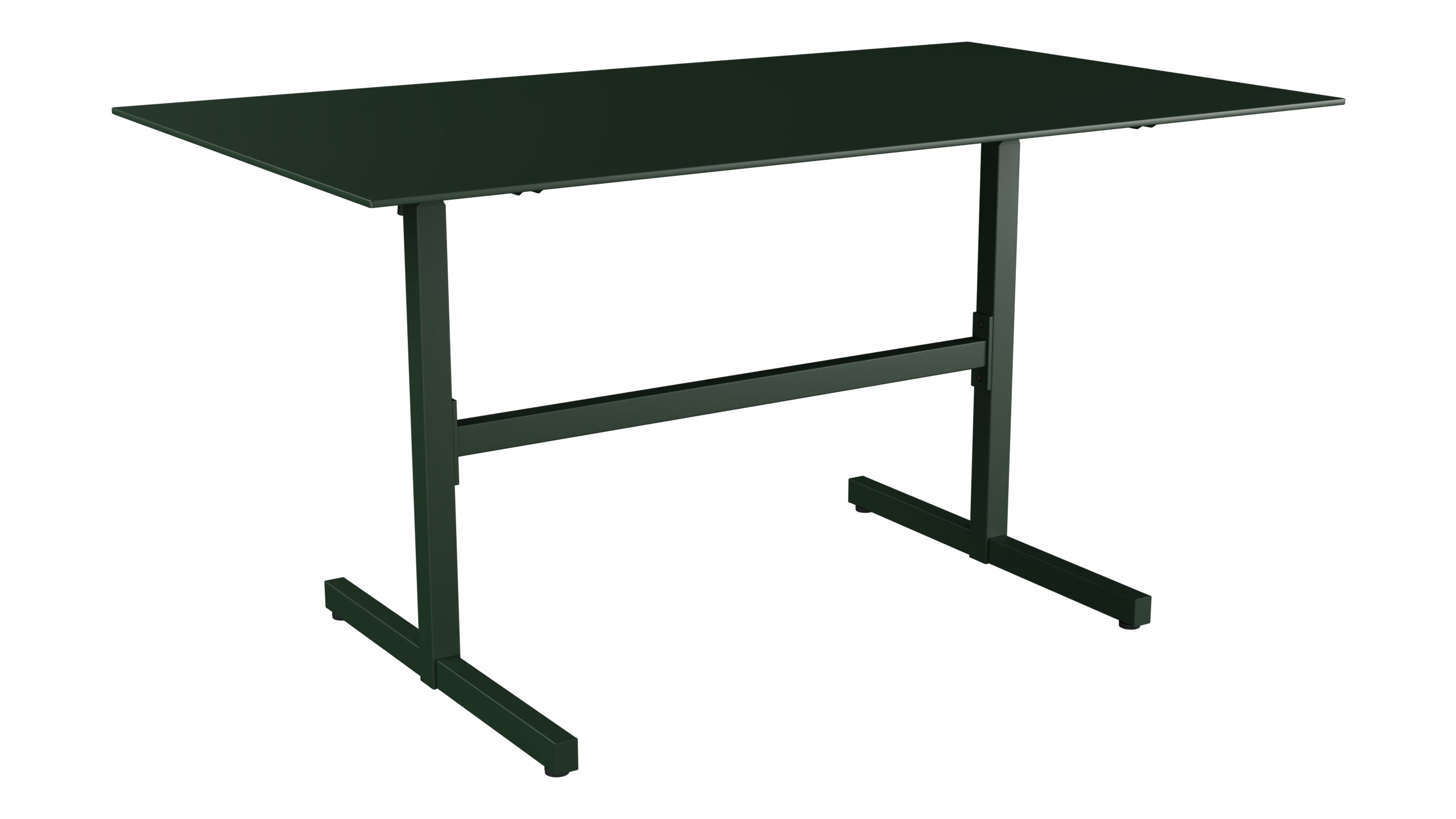 Luzern Glasfaser-Gartentisch Decor 140x80 klappbar in Tannengrün präsentiert im Onlineshop von KAQTU Design AG. Gartentisch ist von Schaffner