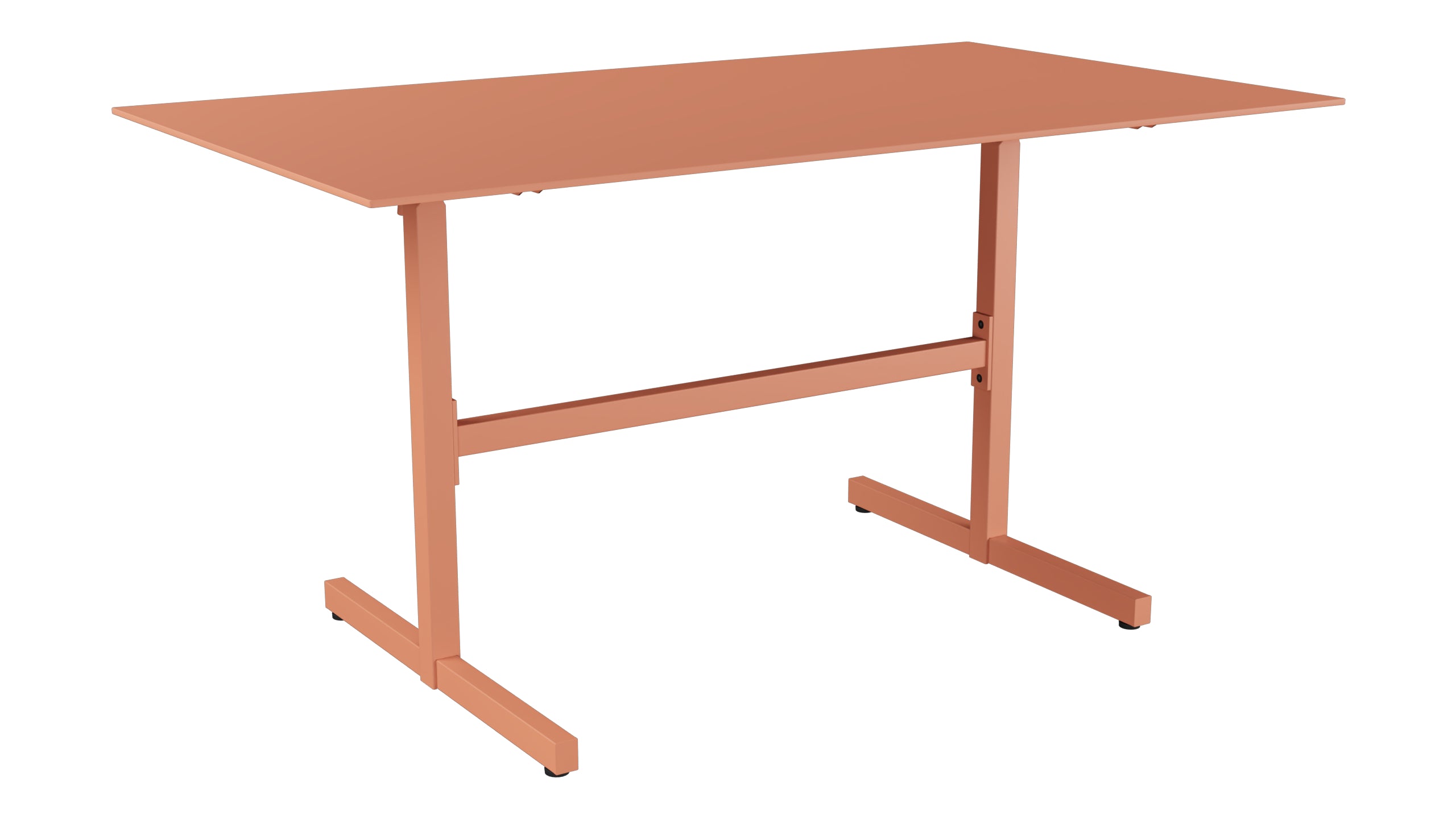 Luzern Glasfaser-Gartentisch Decor 140x80 klappbar in Pastellterracotta präsentiert im Onlineshop von KAQTU Design AG. Gartentisch ist von Schaffner