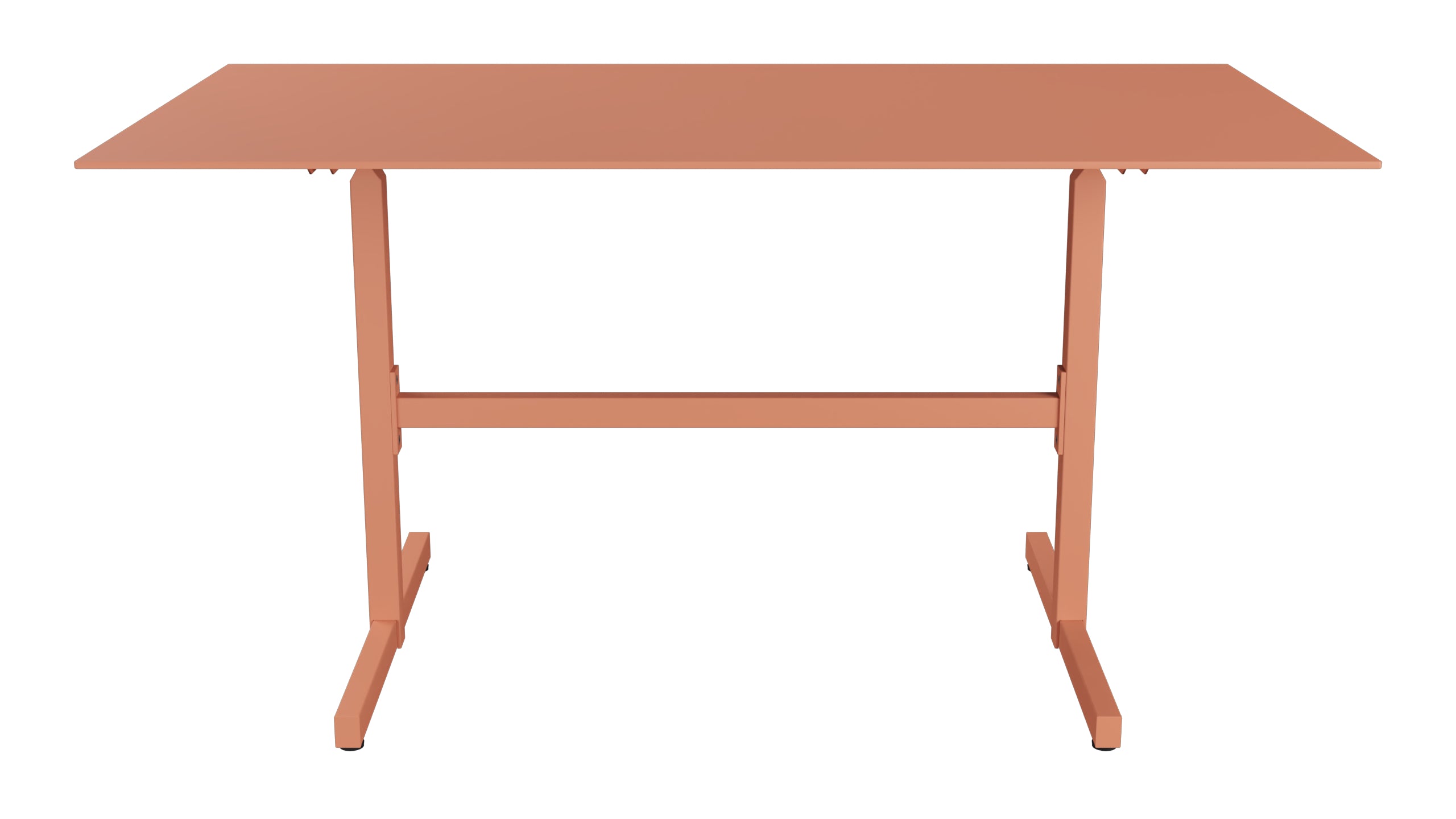 Luzern Glasfaser-Gartentisch Decor 140x80 klappbar in Pastellterracotta präsentiert im Onlineshop von KAQTU Design AG. Gartentisch ist von Schaffner