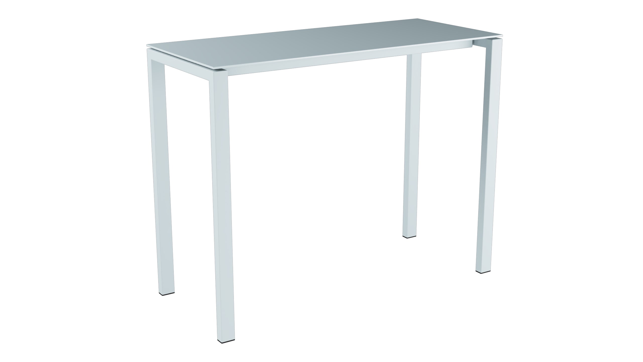 Luzern Glasfaser-Stehtisch Outdoor Decor 140x60 in Pastellblau präsentiert im Onlineshop von KAQTU Design AG. Hochtisch Outdoor ist von Schaffner