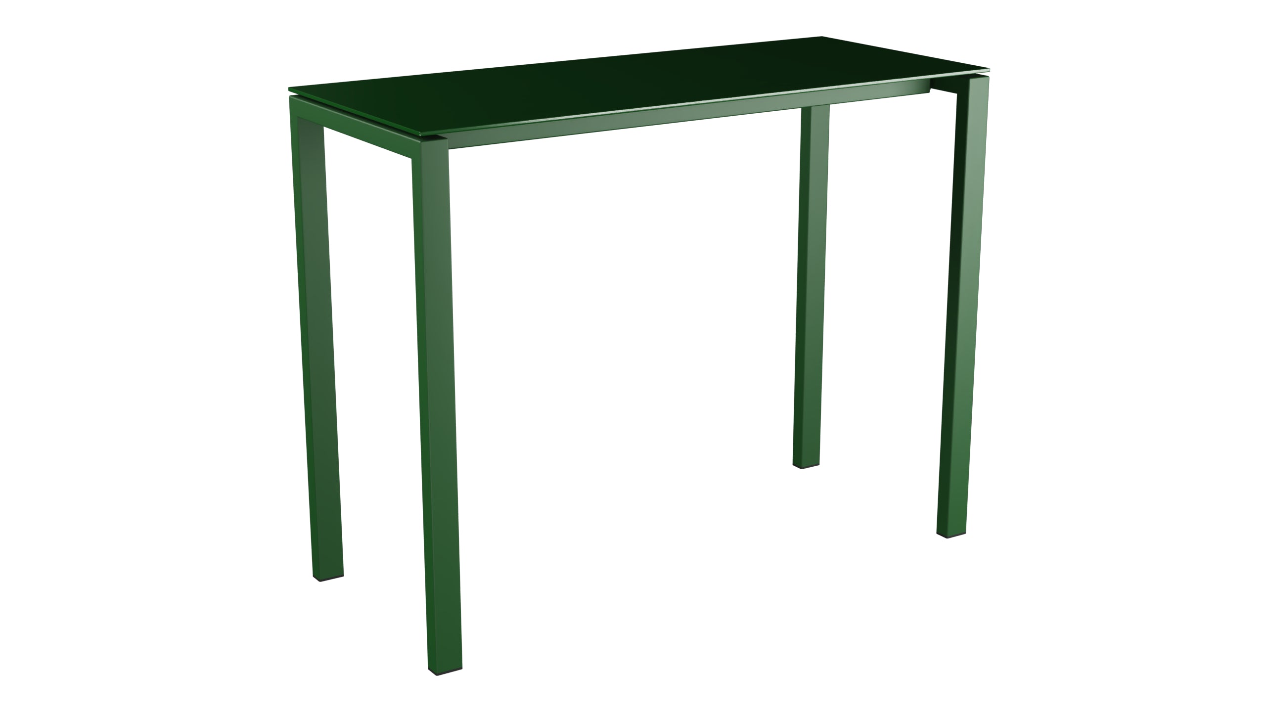 Luzern Glasfaser-Stehtisch Outdoor Decor 140x60 in Tannengrün präsentiert im Onlineshop von KAQTU Design AG. Hochtisch Outdoor ist von Schaffner