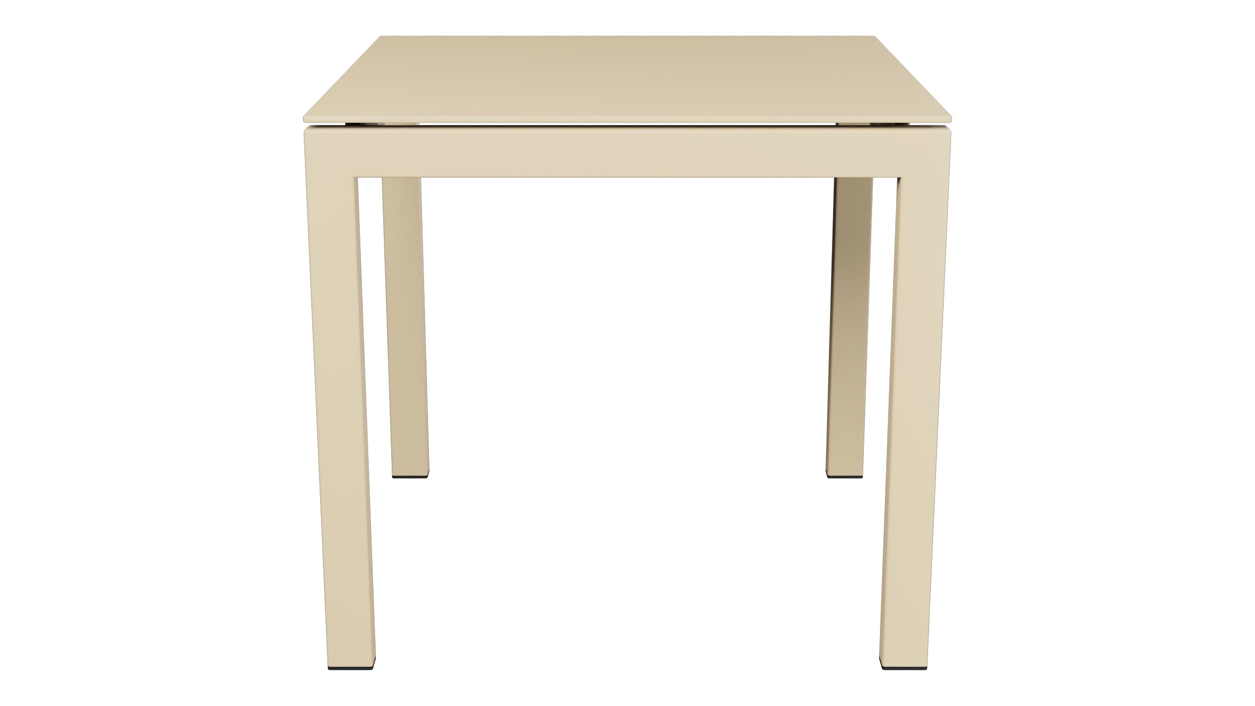 Luzern Glasfaser-Gartentisch Decor 80x80 in Pastellbraun präsentiert im Onlineshop von KAQTU Design AG. Gartentisch ist von Schaffner