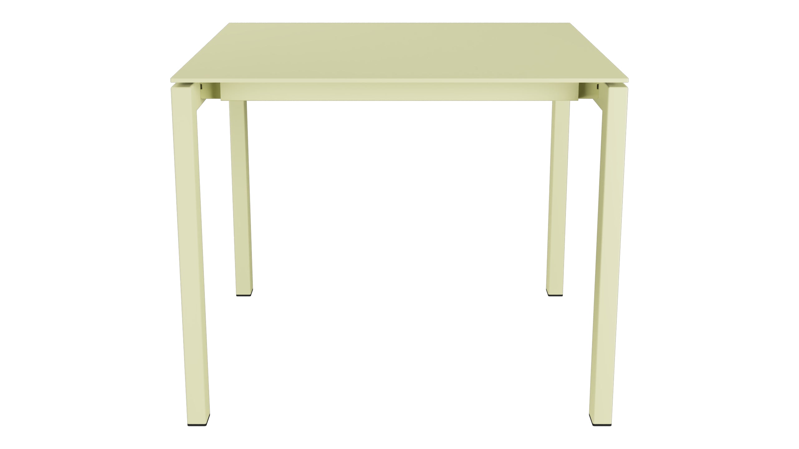 Luzern Glasfaser-Gartentisch Decor 90x90 in Buchsbaumgelb präsentiert im Onlineshop von KAQTU Design AG. Gartentisch ist von Schaffner