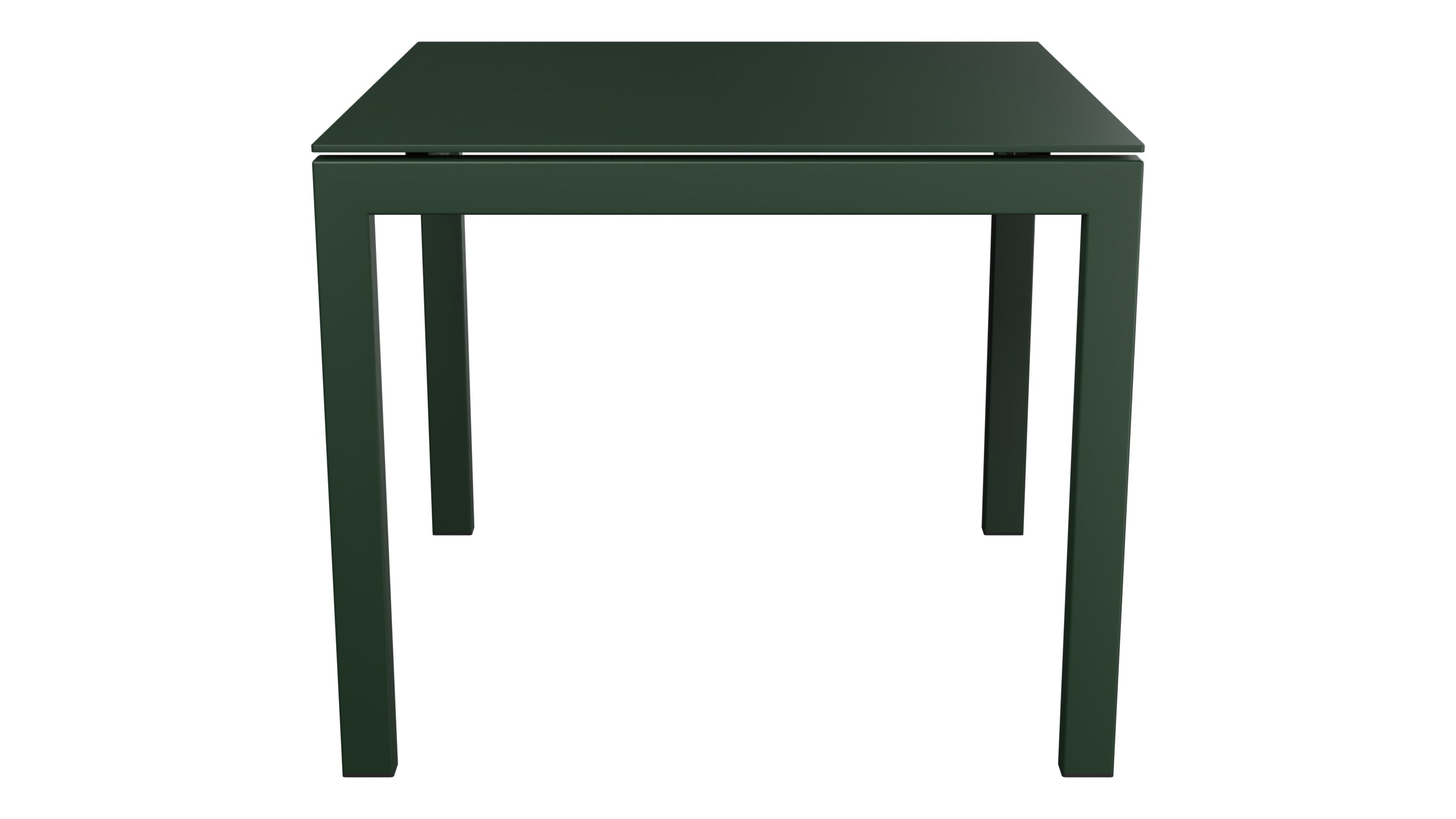 Luzern Glasfaser-Gartentisch Decor 90x90 in Tannengrün präsentiert im Onlineshop von KAQTU Design AG. Gartentisch ist von Schaffner