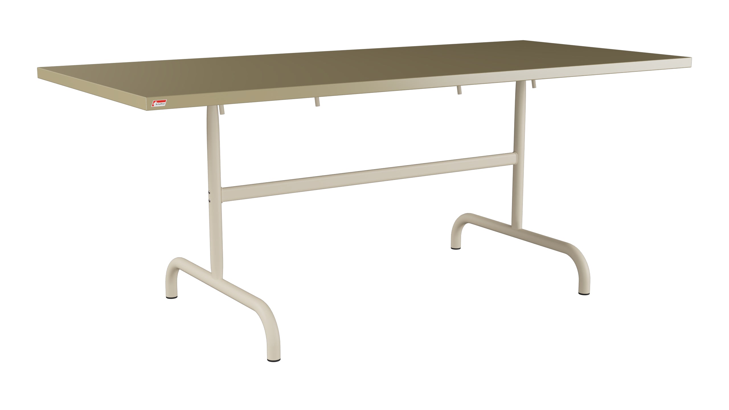 Säntis Metall-Gartentisch 180x80 klappbar in Champagner präsentiert im Onlineshop von KAQTU Design AG. Gartentisch ist von Schaffner