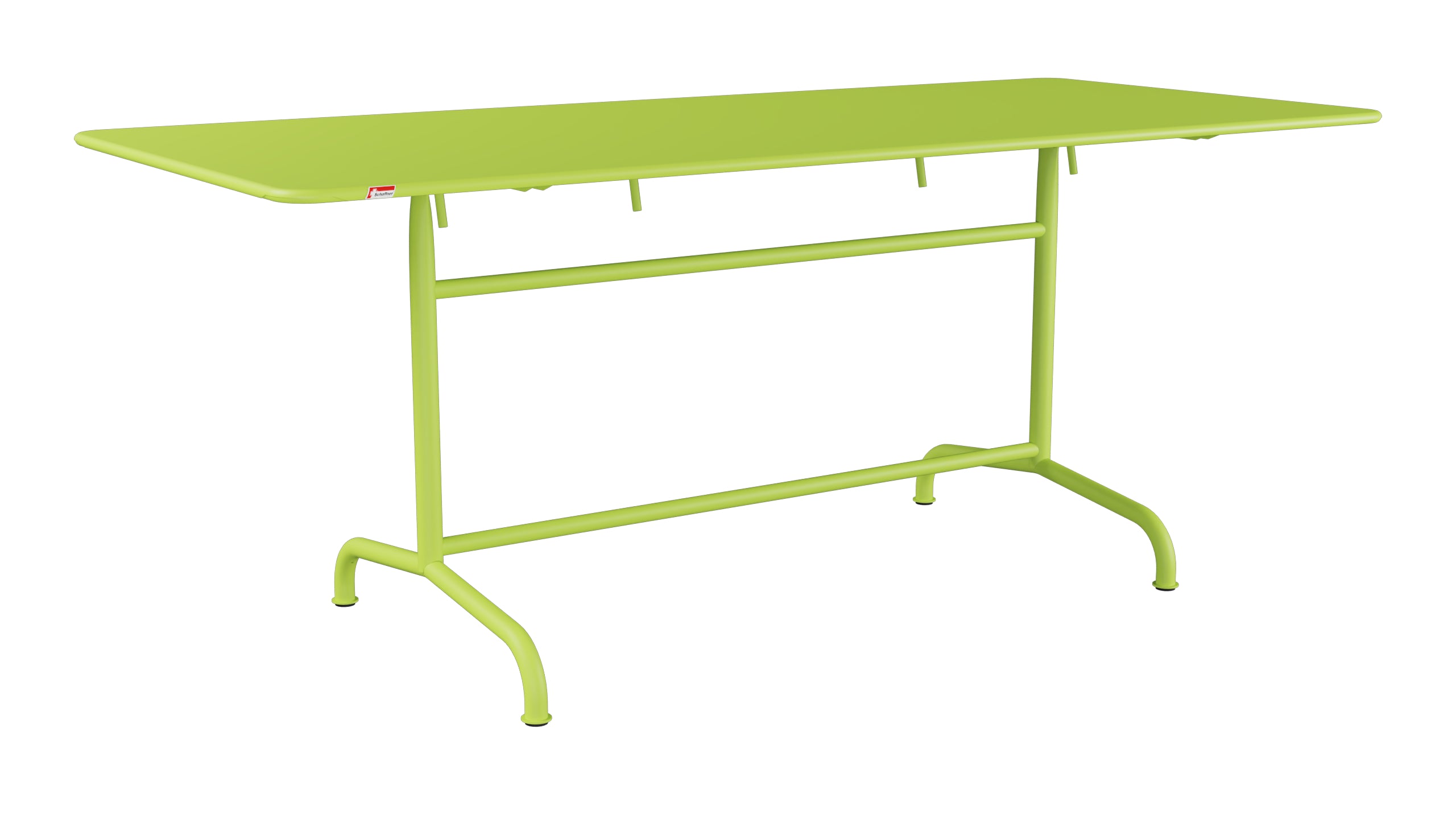 Rigi Metall-Gartentisch 180x80 klappbar in Hellgrün präsentiert im Onlineshop von KAQTU Design AG. Gartentisch ist von Schaffner