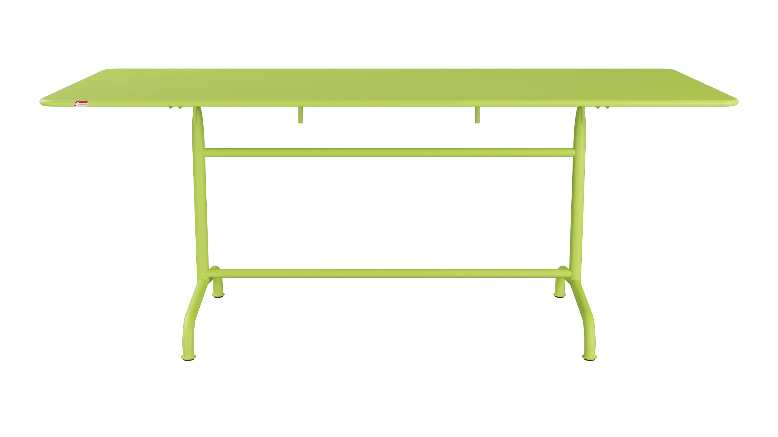 Rigi Metall-Gartentisch 180x80 klappbar in Hellgrün präsentiert im Onlineshop von KAQTU Design AG. Gartentisch ist von Schaffner