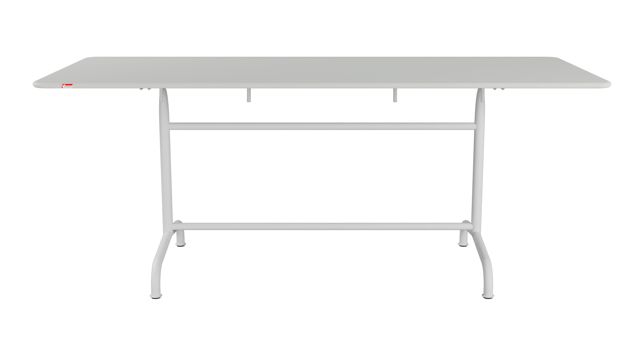 Rigi Metall-Gartentisch 180x80 klappbar in Alusilber präsentiert im Onlineshop von KAQTU Design AG. Gartentisch ist von Schaffner