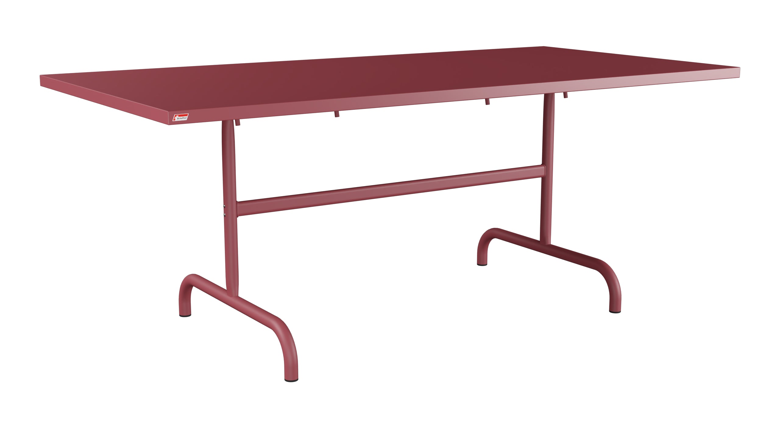 Säntis Metall-Gartentisch 180x90 klappbar in Bordeaux präsentiert im Onlineshop von KAQTU Design AG. Gartentisch ist von Schaffner
