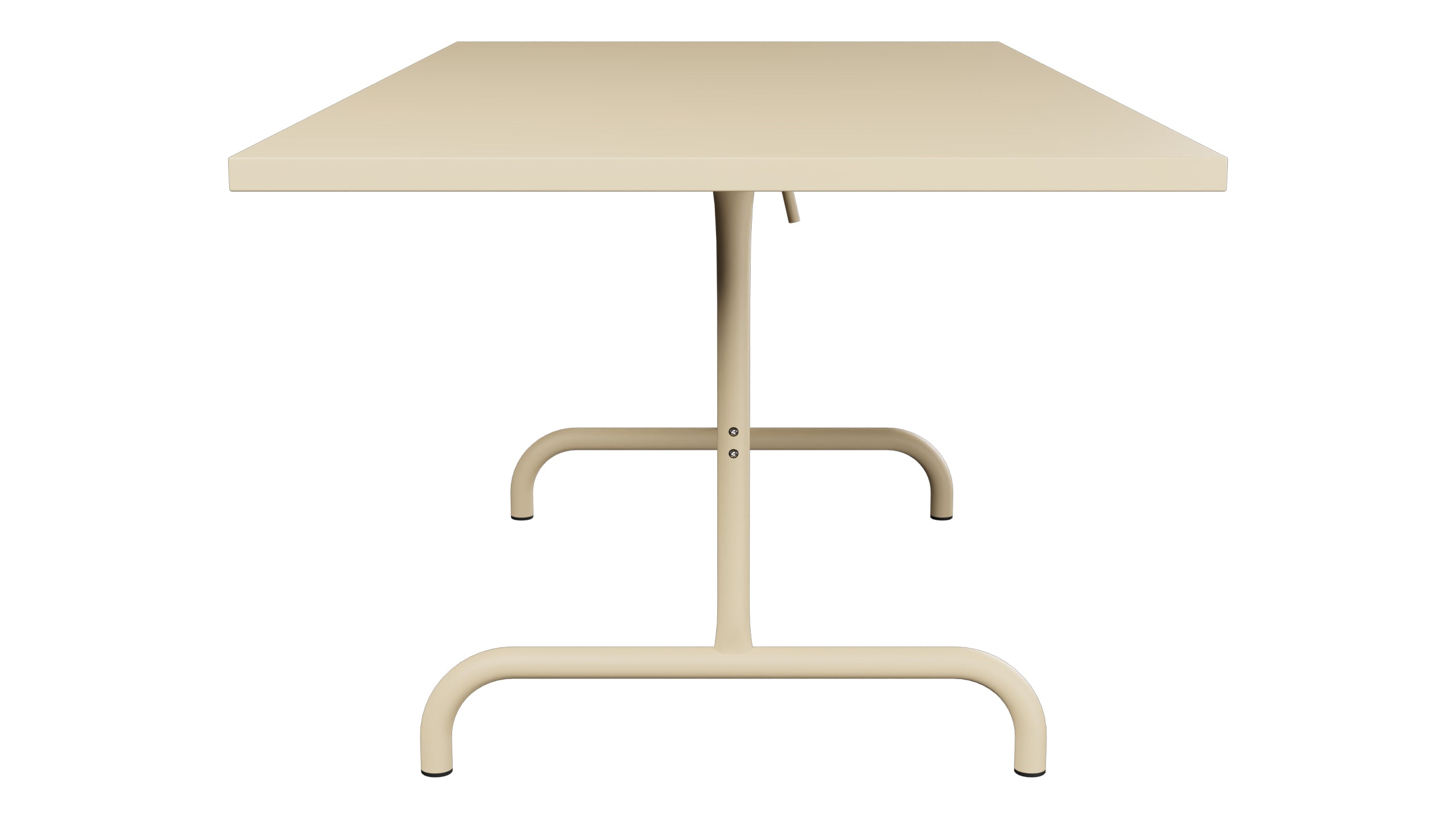 Säntis Metall-Gartentisch 180x90 klappbar in Pastellbraun präsentiert im Onlineshop von KAQTU Design AG. Gartentisch ist von Schaffner