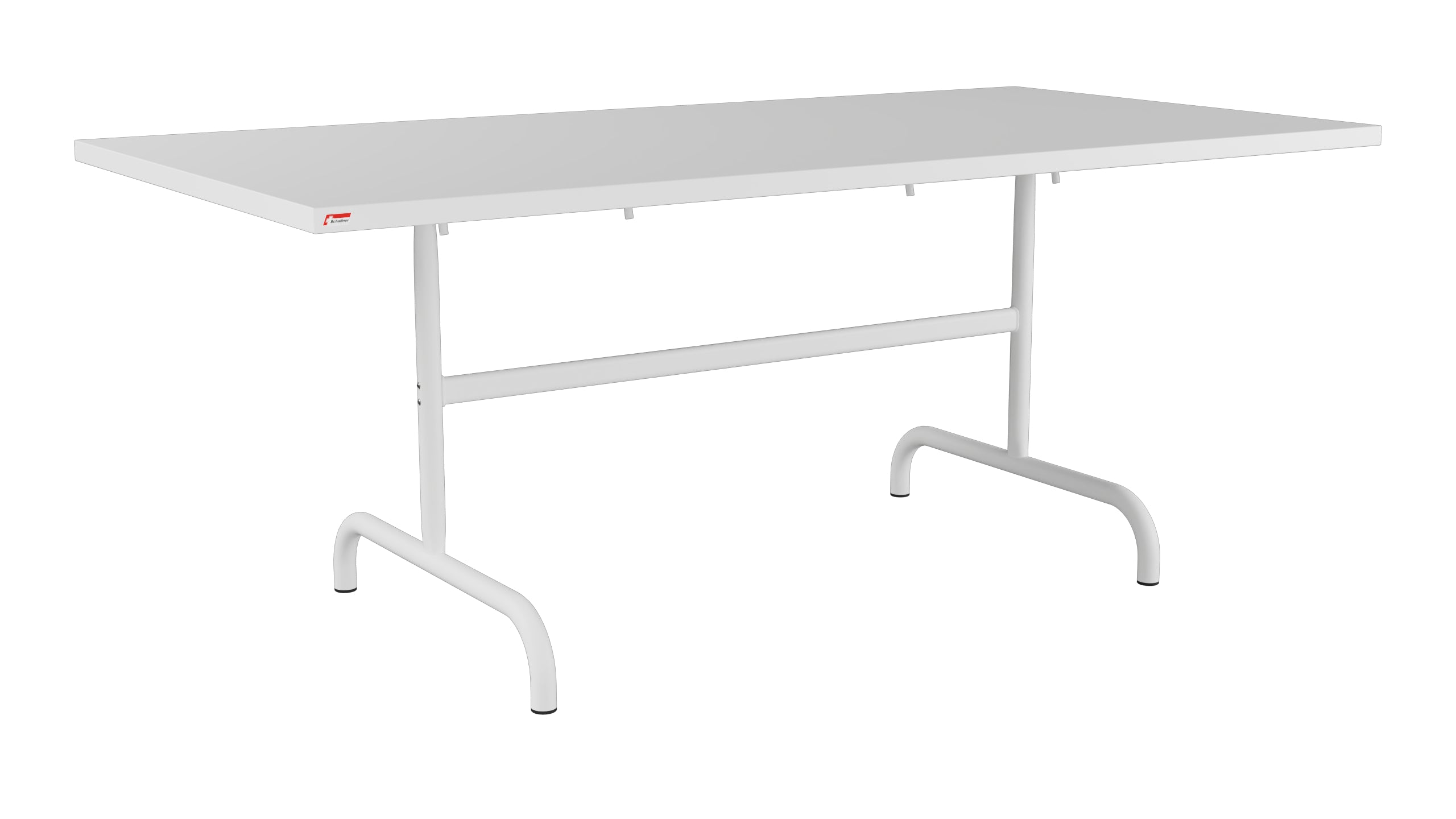 Säntis Metall-Gartentisch 180x90 klappbar in Weiss präsentiert im Onlineshop von KAQTU Design AG. Gartentisch ist von Schaffner