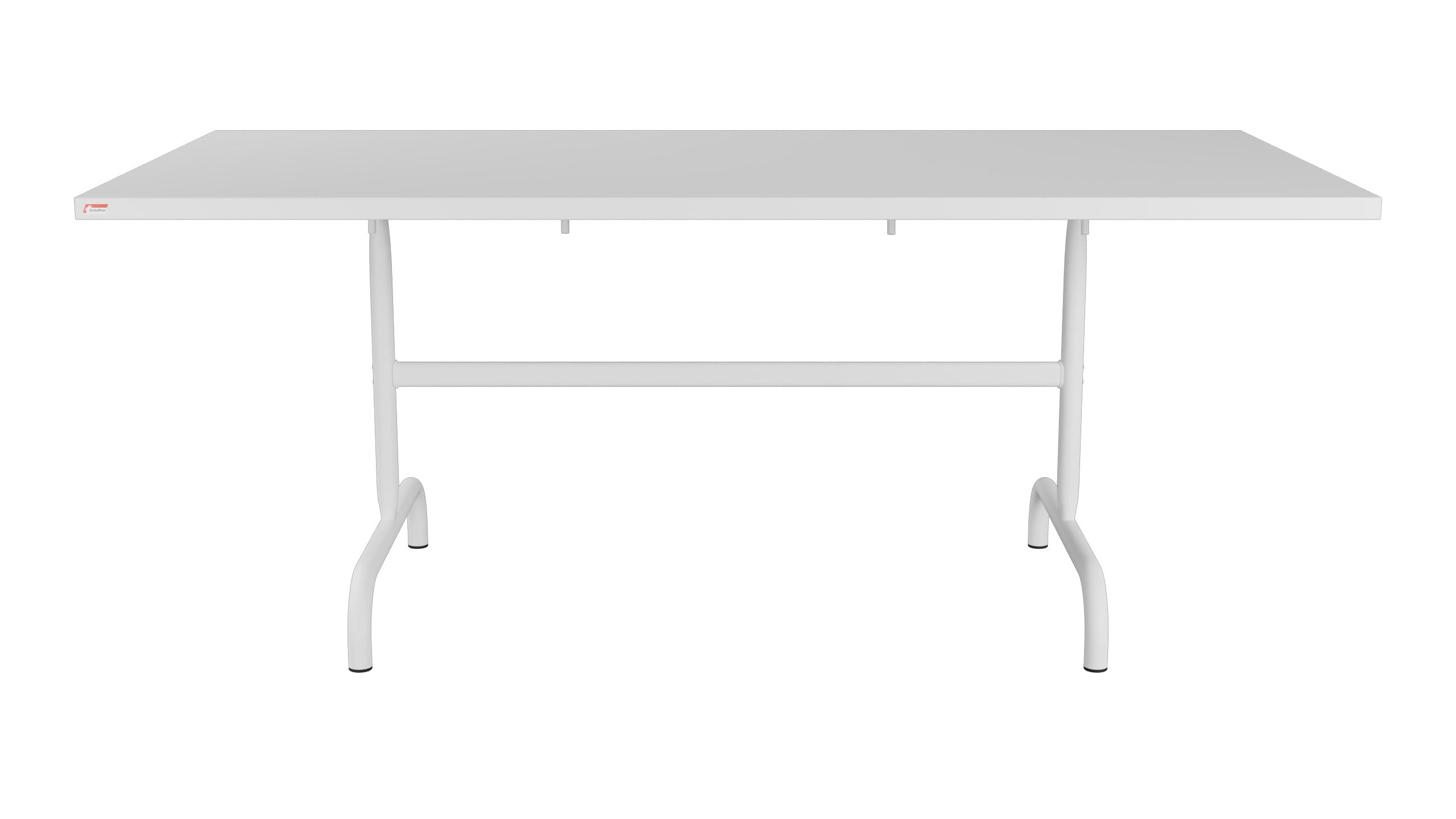 Säntis Metall-Gartentisch 180x90 klappbar in Weiss präsentiert im Onlineshop von KAQTU Design AG. Gartentisch ist von Schaffner
