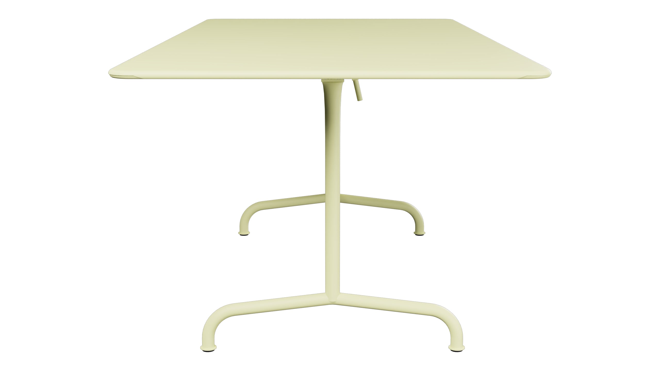 Rigi Metall-Gartentisch 180x90 klappbar in Buchsbaumgelb präsentiert im Onlineshop von KAQTU Design AG. Gartentisch ist von Schaffner