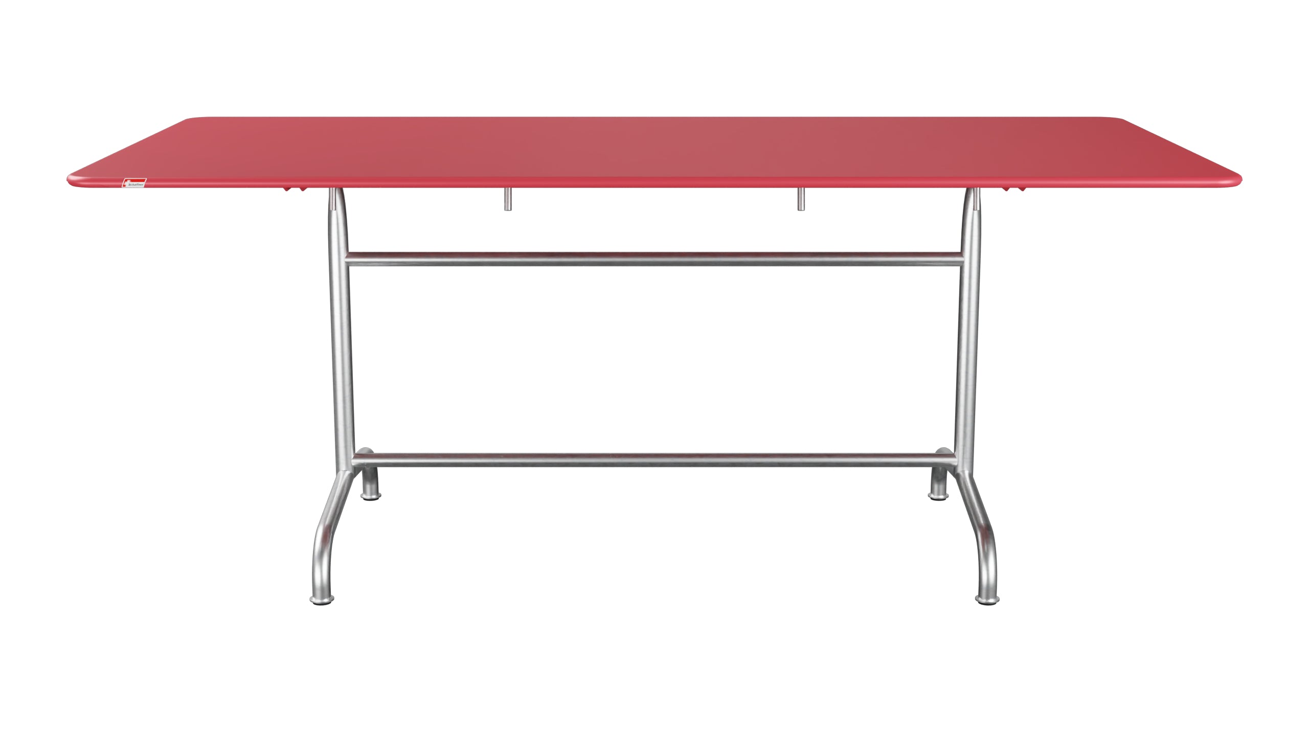 Rigi Metall-Gartentisch 180x90 klappbar in Ahornrot präsentiert im Onlineshop von KAQTU Design AG. Gartentisch ist von Schaffner