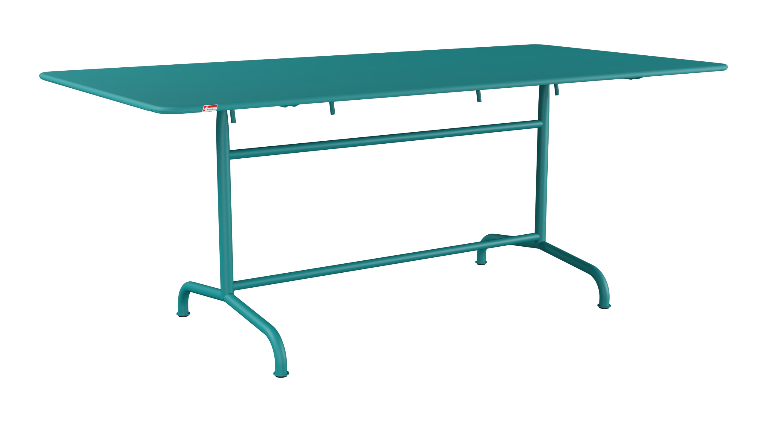 Rigi Metall-Gartentisch 180x90 klappbar in Kaliblau präsentiert im Onlineshop von KAQTU Design AG. Gartentisch ist von Schaffner