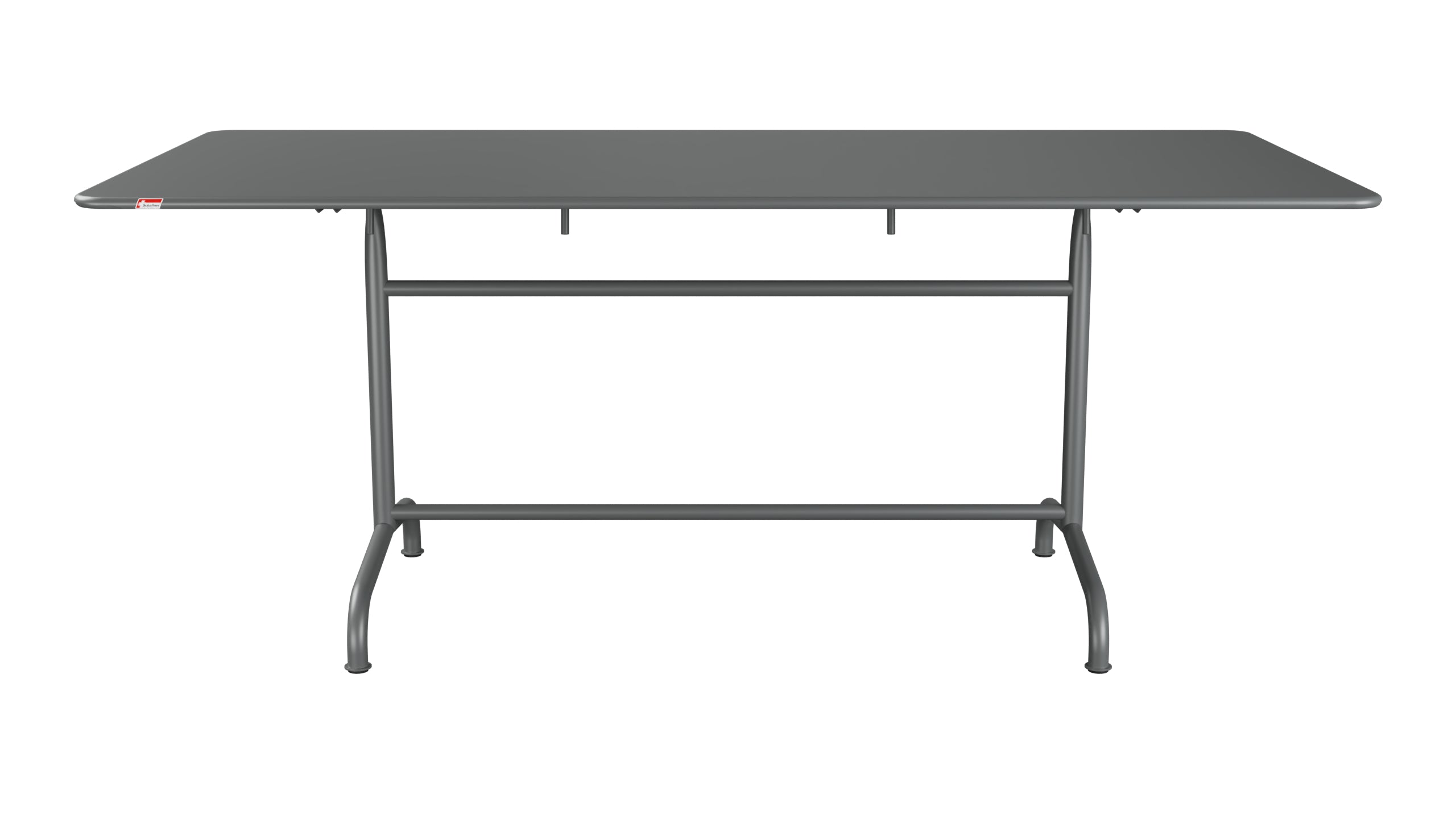Rigi Metall-Gartentisch 180x90 klappbar in Graphit präsentiert im Onlineshop von KAQTU Design AG. Gartentisch ist von Schaffner