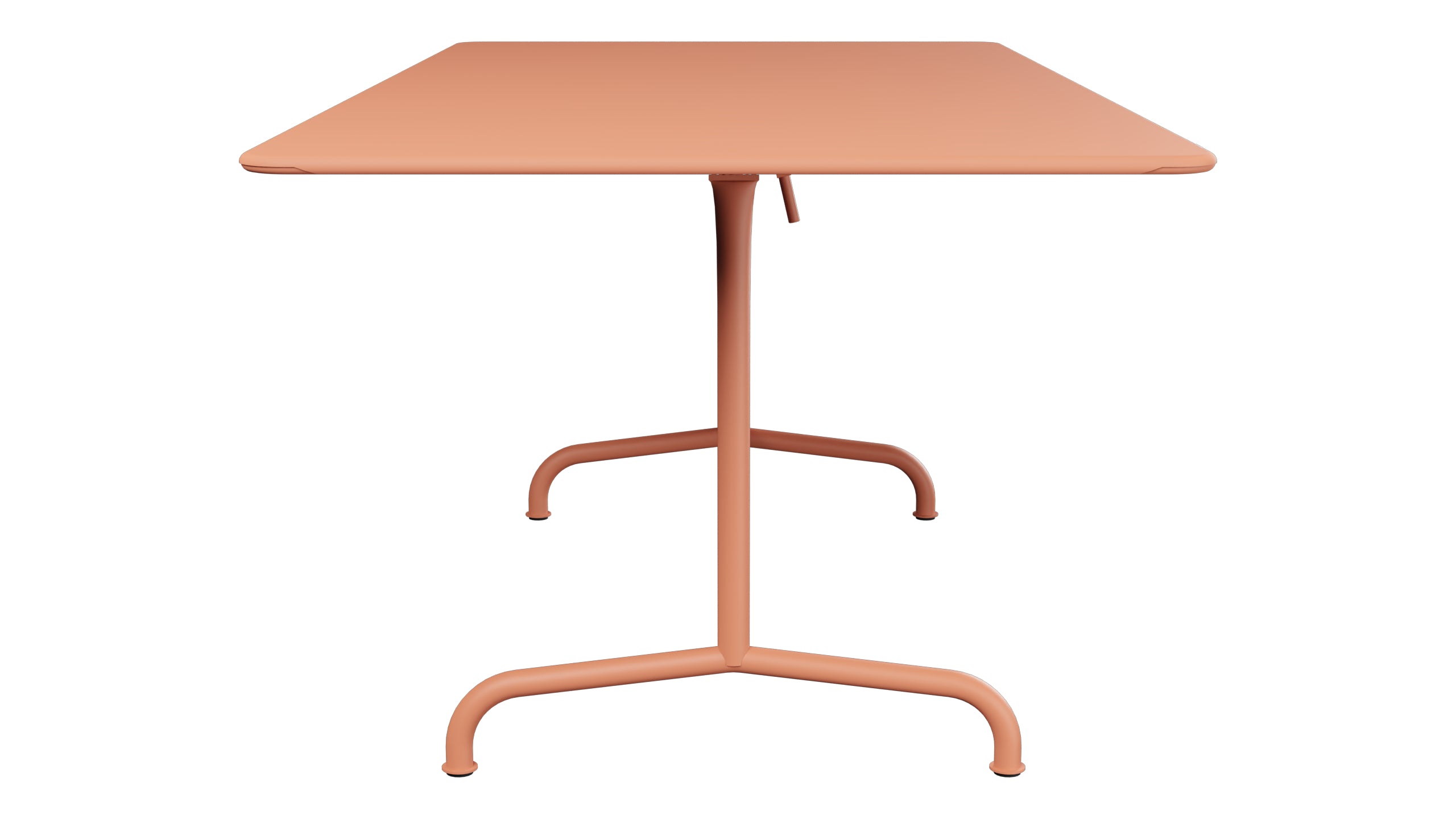 Rigi Metall-Gartentisch 180x90 klappbar in Pastellterracotta präsentiert im Onlineshop von KAQTU Design AG. Gartentisch ist von Schaffner