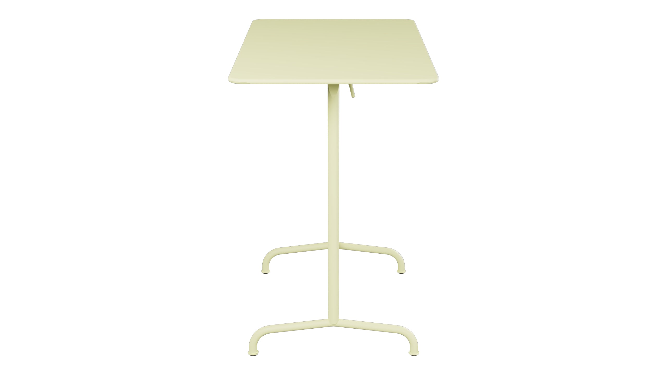 Rigi Metall-Stehtisch Outdoor 120x70 / 110 klappbar in Buchsbaumgelb präsentiert im Onlineshop von KAQTU Design AG. Hochtisch Outdoor ist von Schaffner