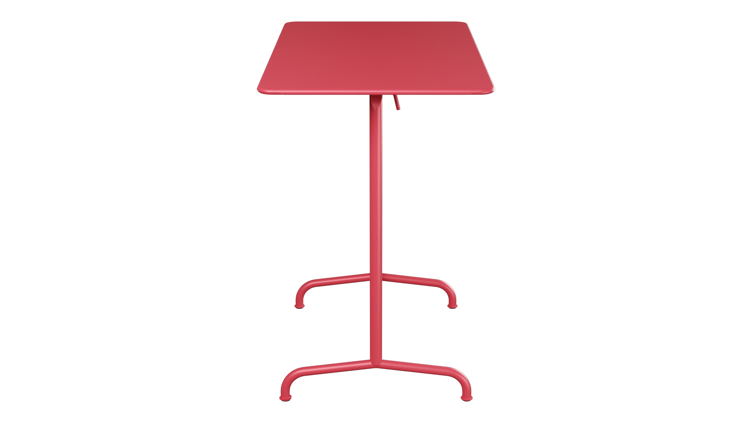 Rigi Metall-Stehtisch Outdoor 120x70 / 110 klappbar in Ahornrot präsentiert im Onlineshop von KAQTU Design AG. Hochtisch Outdoor ist von Schaffner