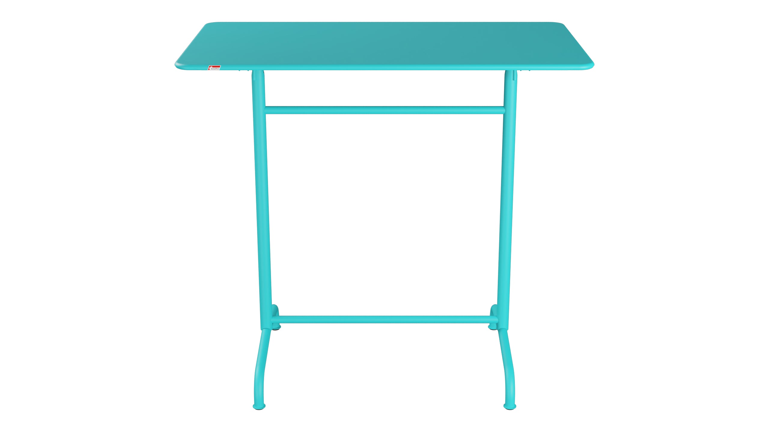 Rigi Metall-Stehtisch Outdoor 120x70 / 110 klappbar in Türkis präsentiert im Onlineshop von KAQTU Design AG. Hochtisch Outdoor ist von Schaffner