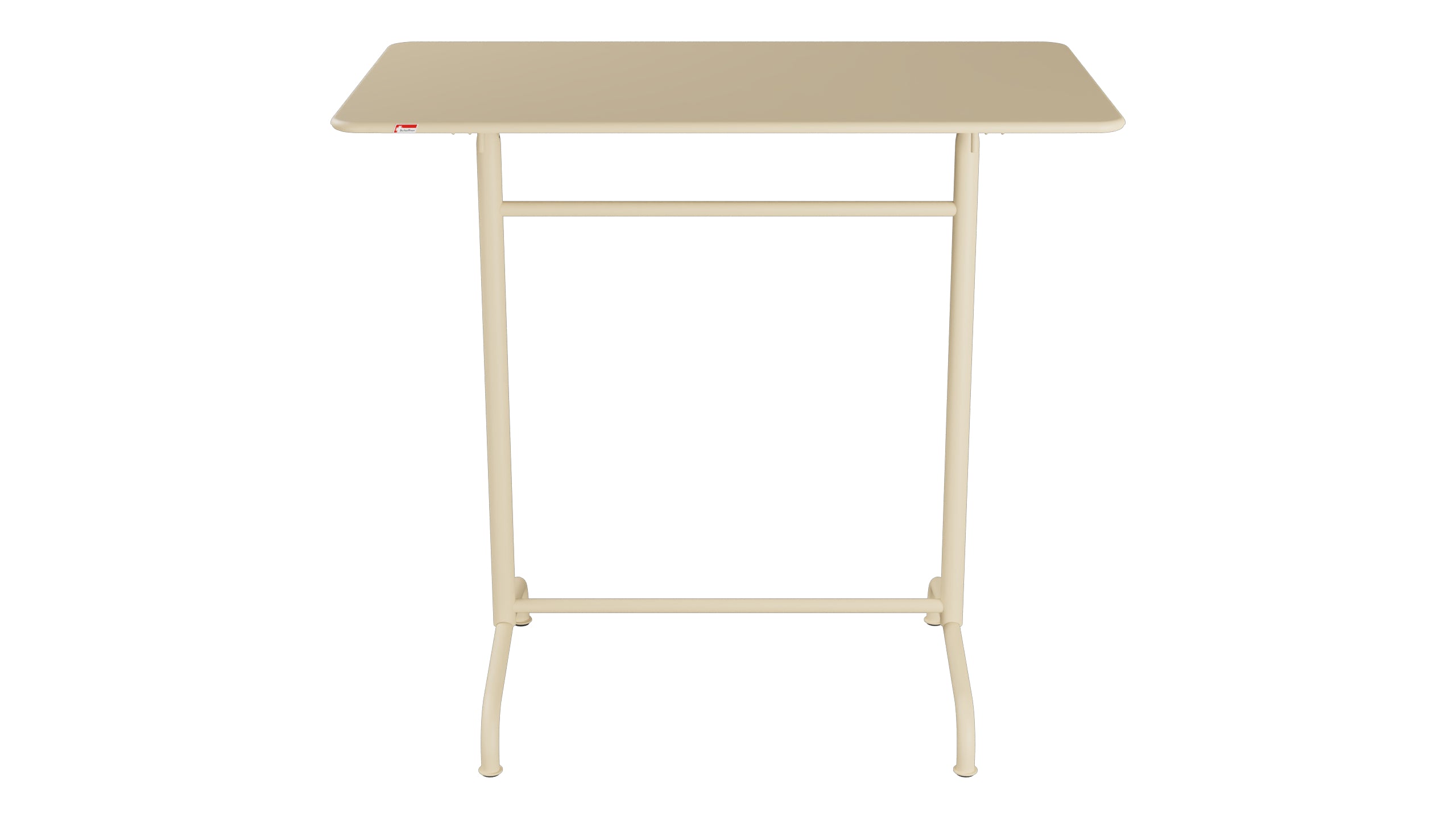 Rigi Metall-Stehtisch Outdoor 120x70 / 110 klappbar in Pastellbraun präsentiert im Onlineshop von KAQTU Design AG. Hochtisch Outdoor ist von Schaffner