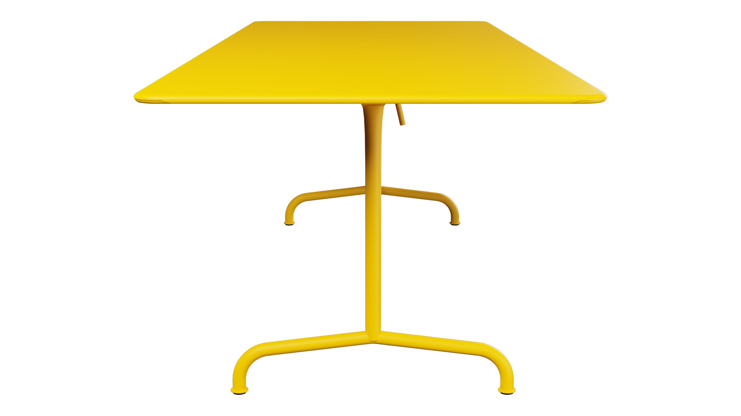 Rigi Metall-Gartentisch 240x90 klappbar in Gelb präsentiert im Onlineshop von KAQTU Design AG. Gartentisch ist von Schaffner