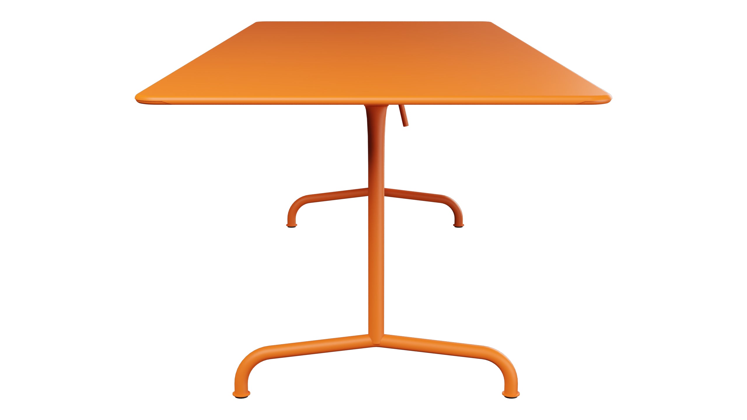 Rigi Metall-Gartentisch 240x90 klappbar in Orange präsentiert im Onlineshop von KAQTU Design AG. Gartentisch ist von Schaffner
