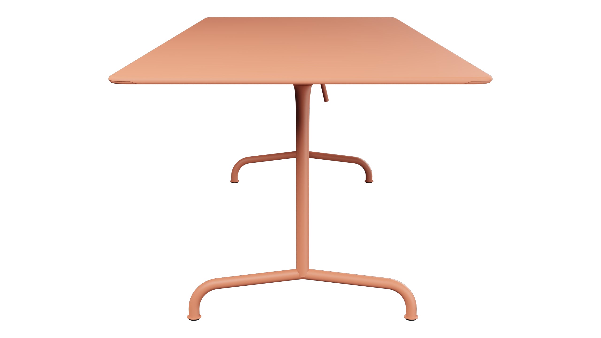 Rigi Metall-Gartentisch 240x90 klappbar in Pastellterracotta präsentiert im Onlineshop von KAQTU Design AG. Gartentisch ist von Schaffner