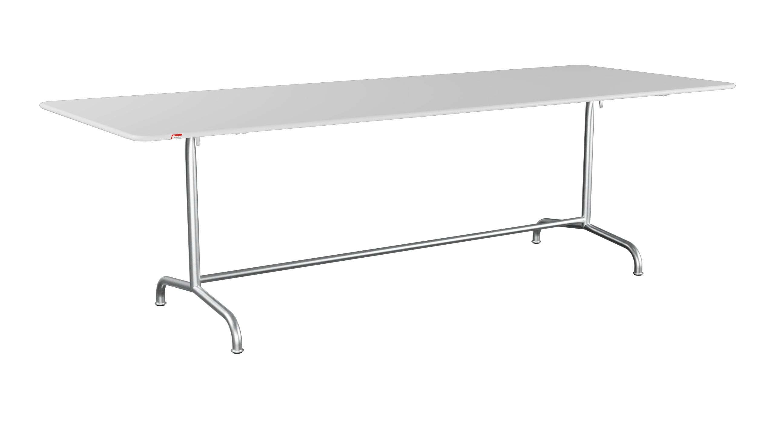 Rigi Metall-Gartentisch 240x90 klappbar in Weiss präsentiert im Onlineshop von KAQTU Design AG. Gartentisch ist von Schaffner