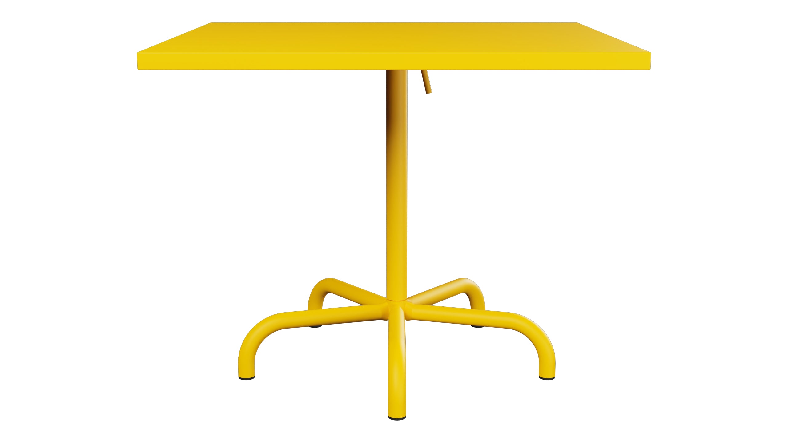 Säntis Metall-Gartentisch 90x90 klappbar in Gelb präsentiert im Onlineshop von KAQTU Design AG. Gartentisch ist von Schaffner