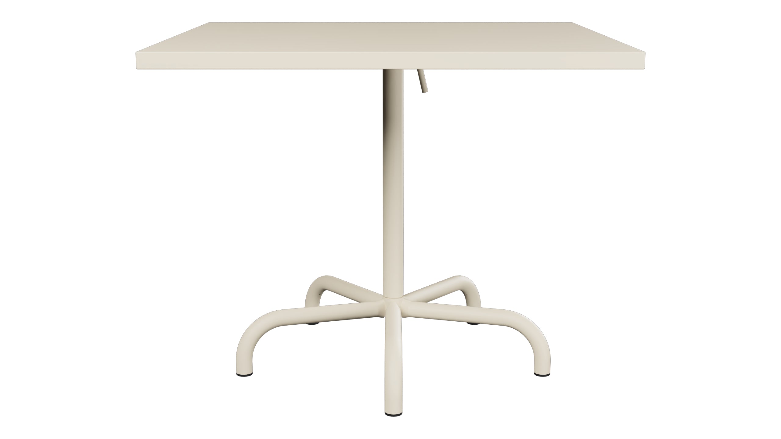Säntis Metall-Gartentisch 90x90 klappbar in Pastellsand präsentiert im Onlineshop von KAQTU Design AG. Gartentisch ist von Schaffner