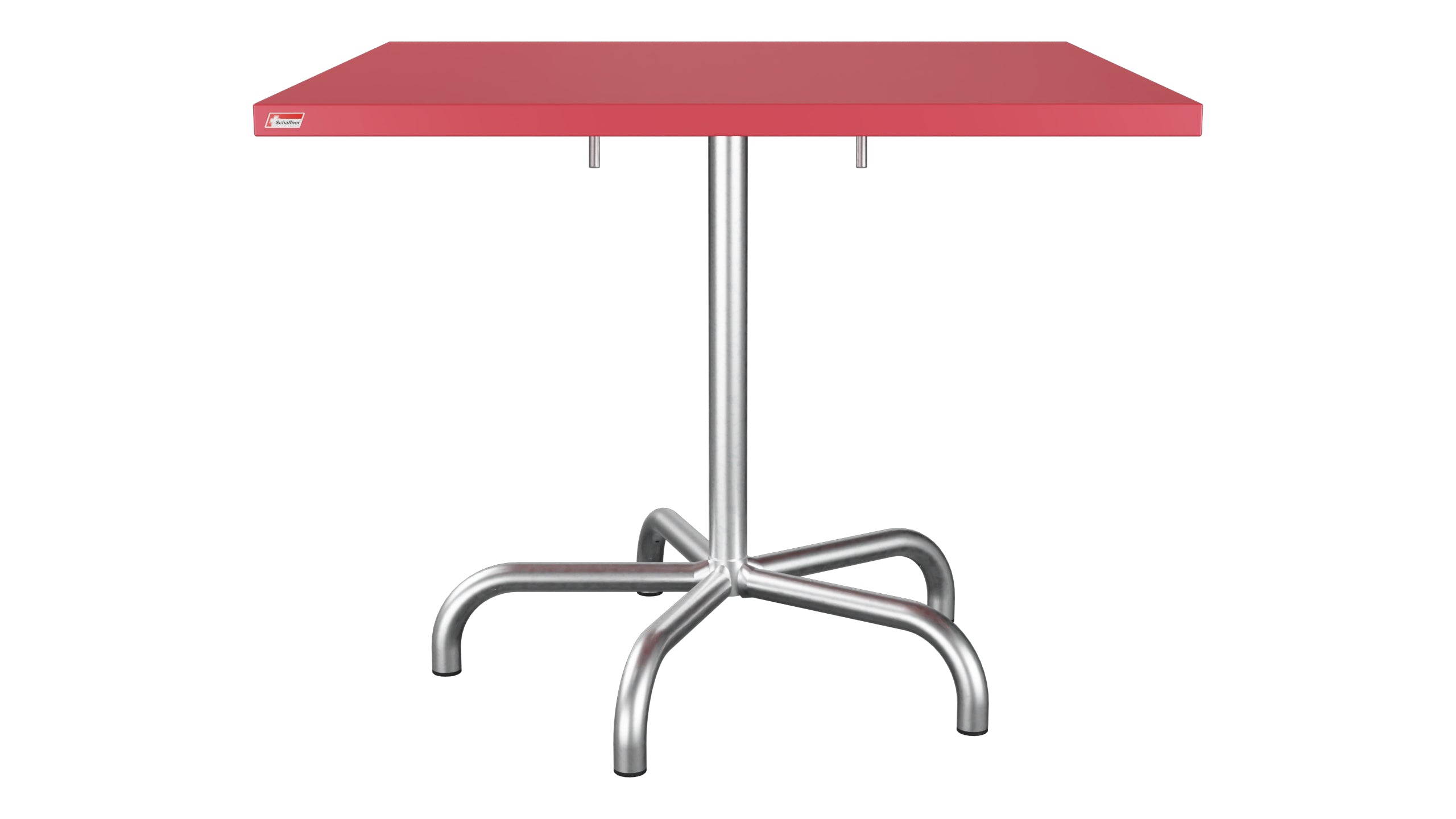 Säntis Metall-Gartentisch 90x90 klappbar in Ahornrot präsentiert im Onlineshop von KAQTU Design AG. Gartentisch ist von Schaffner
