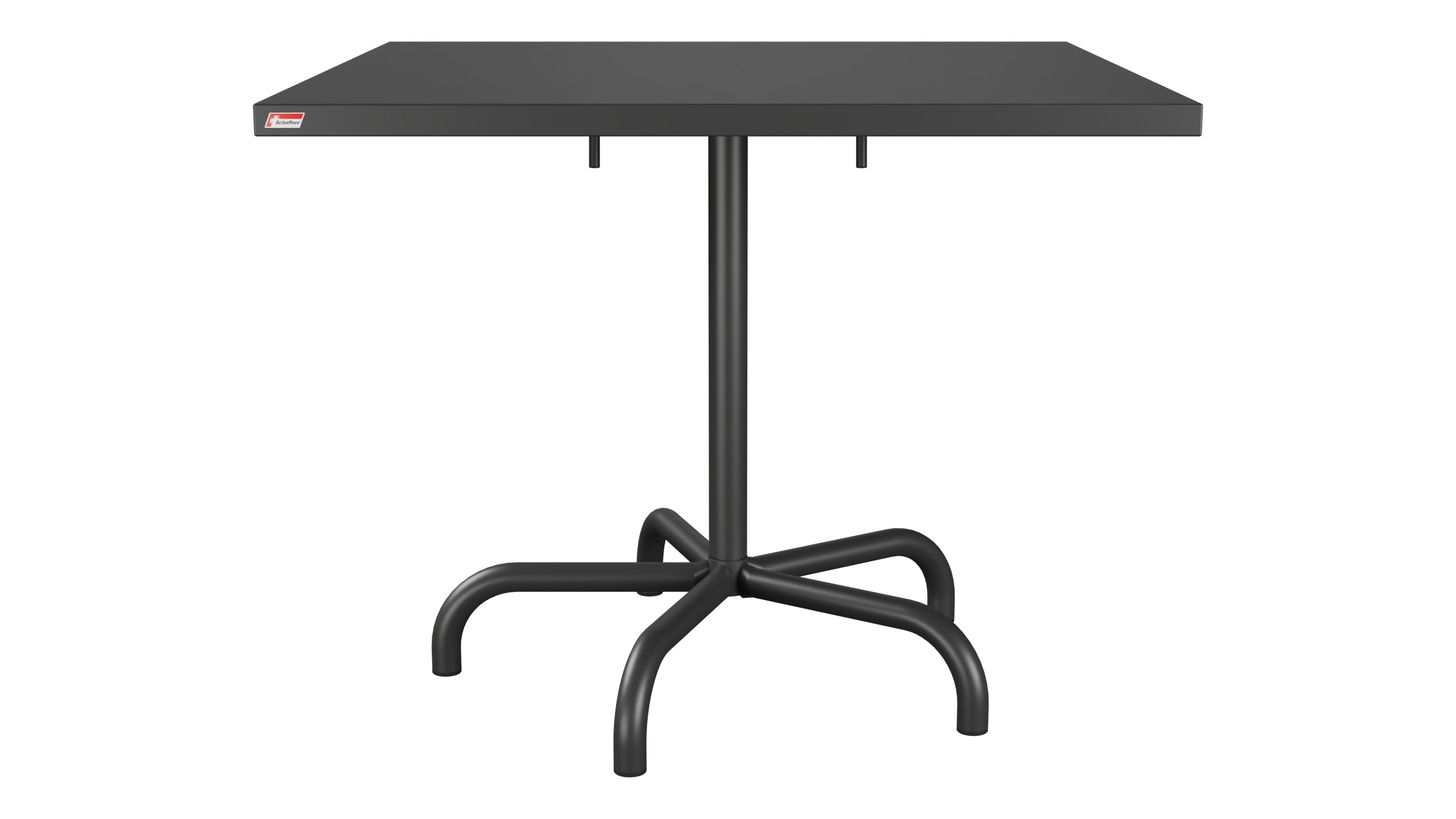 Säntis Metall-Gartentisch 90x90 klappbar in Anthrazit präsentiert im Onlineshop von KAQTU Design AG. Gartentisch ist von Schaffner