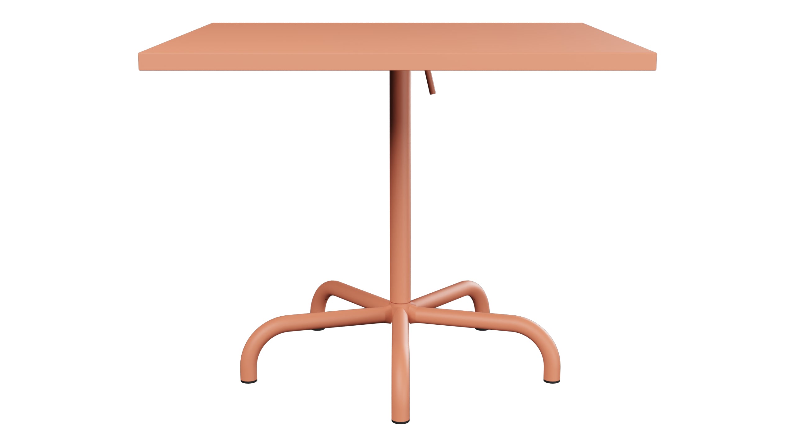 Säntis Metall-Gartentisch 90x90 klappbar in Pastellterracotta präsentiert im Onlineshop von KAQTU Design AG. Gartentisch ist von Schaffner