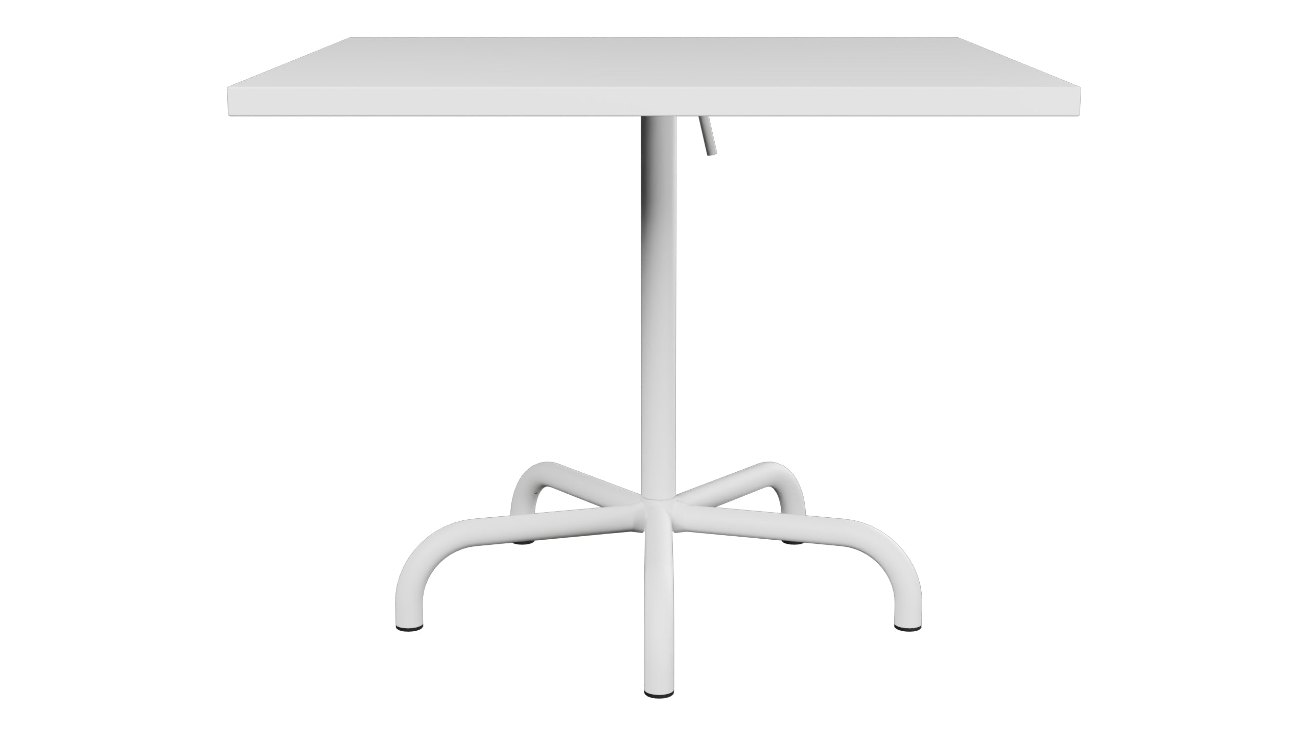 Säntis Metall-Gartentisch 90x90 klappbar in Weiss präsentiert im Onlineshop von KAQTU Design AG. Gartentisch ist von Schaffner