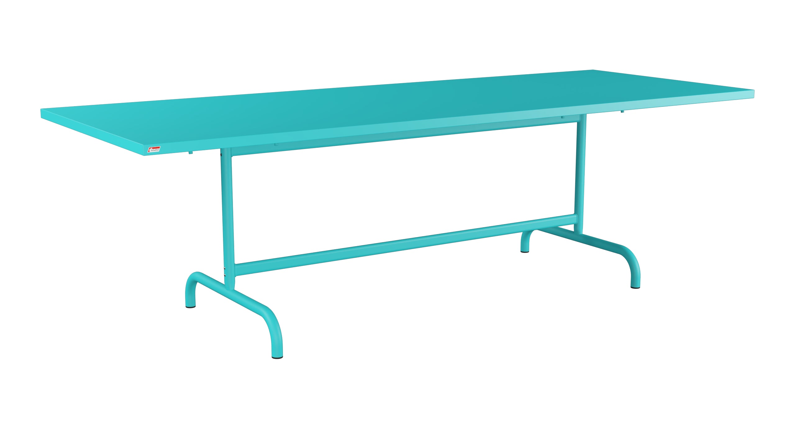 Säntis Metall-Gartentisch 240x90 klappbar in Türkis präsentiert im Onlineshop von KAQTU Design AG. Gartentisch ist von Schaffner
