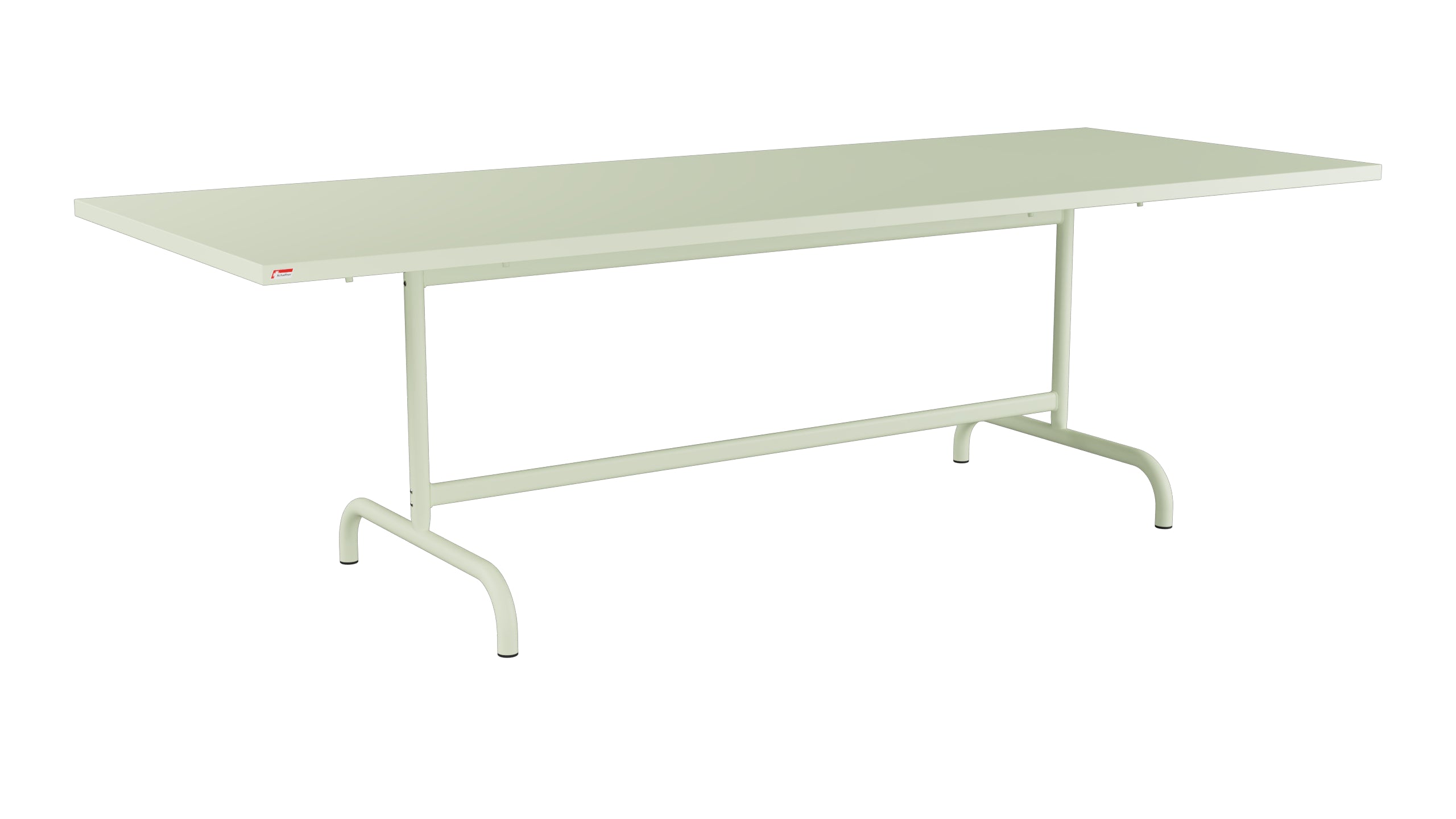 Säntis Metall-Gartentisch 240x90 klappbar in Pastellgrün präsentiert im Onlineshop von KAQTU Design AG. Gartentisch ist von Schaffner