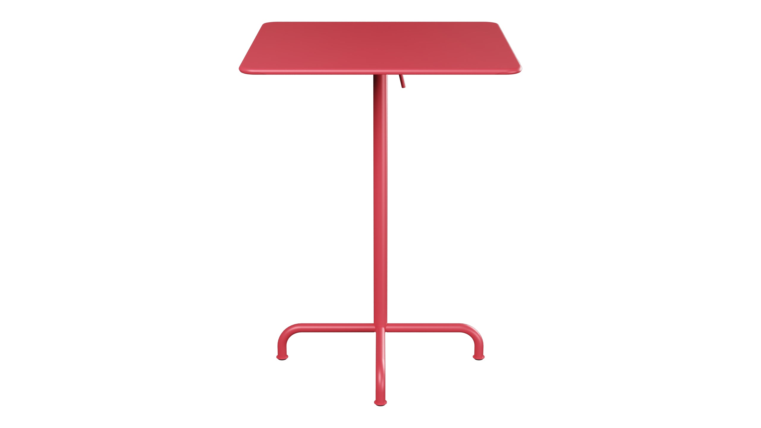 Rigi Metall-Stehtisch Outdoor 80x80 / 110 klappbar in Ahornrot präsentiert im Onlineshop von KAQTU Design AG. Hochtisch Outdoor ist von Schaffner